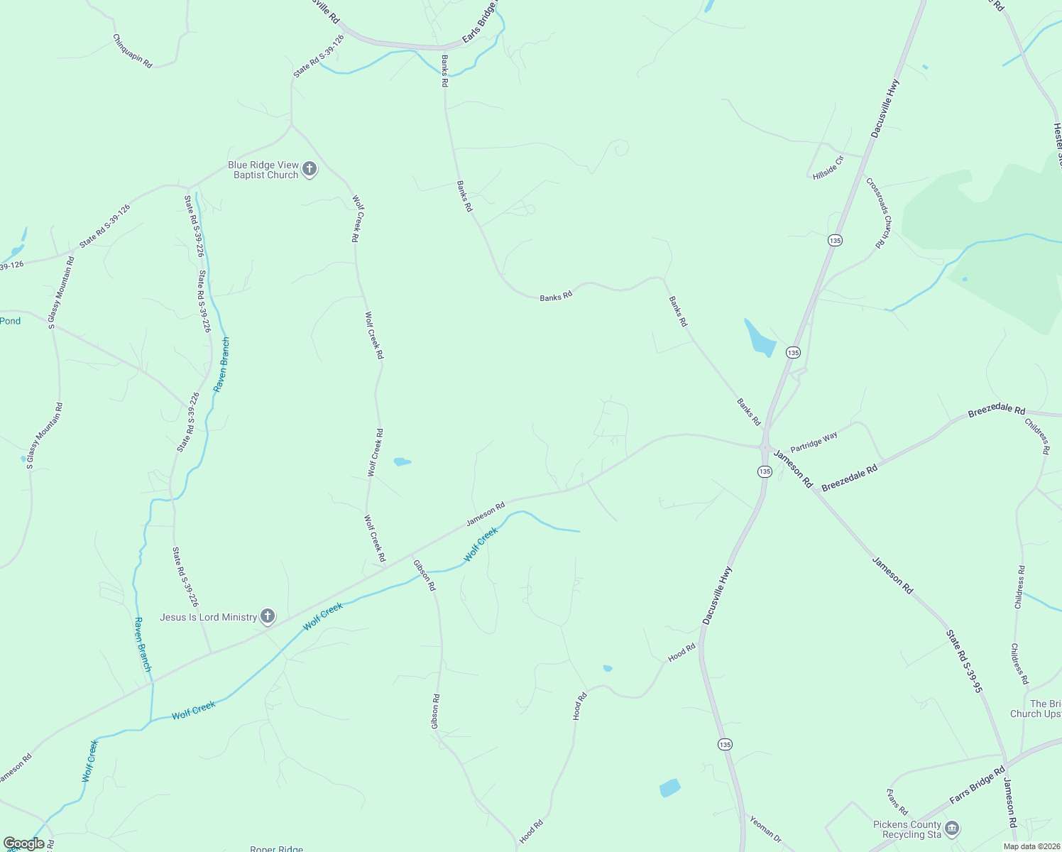 map of restaurants, bars, coffee shops, grocery stores, and more near 1804 Jameson Road in Easley