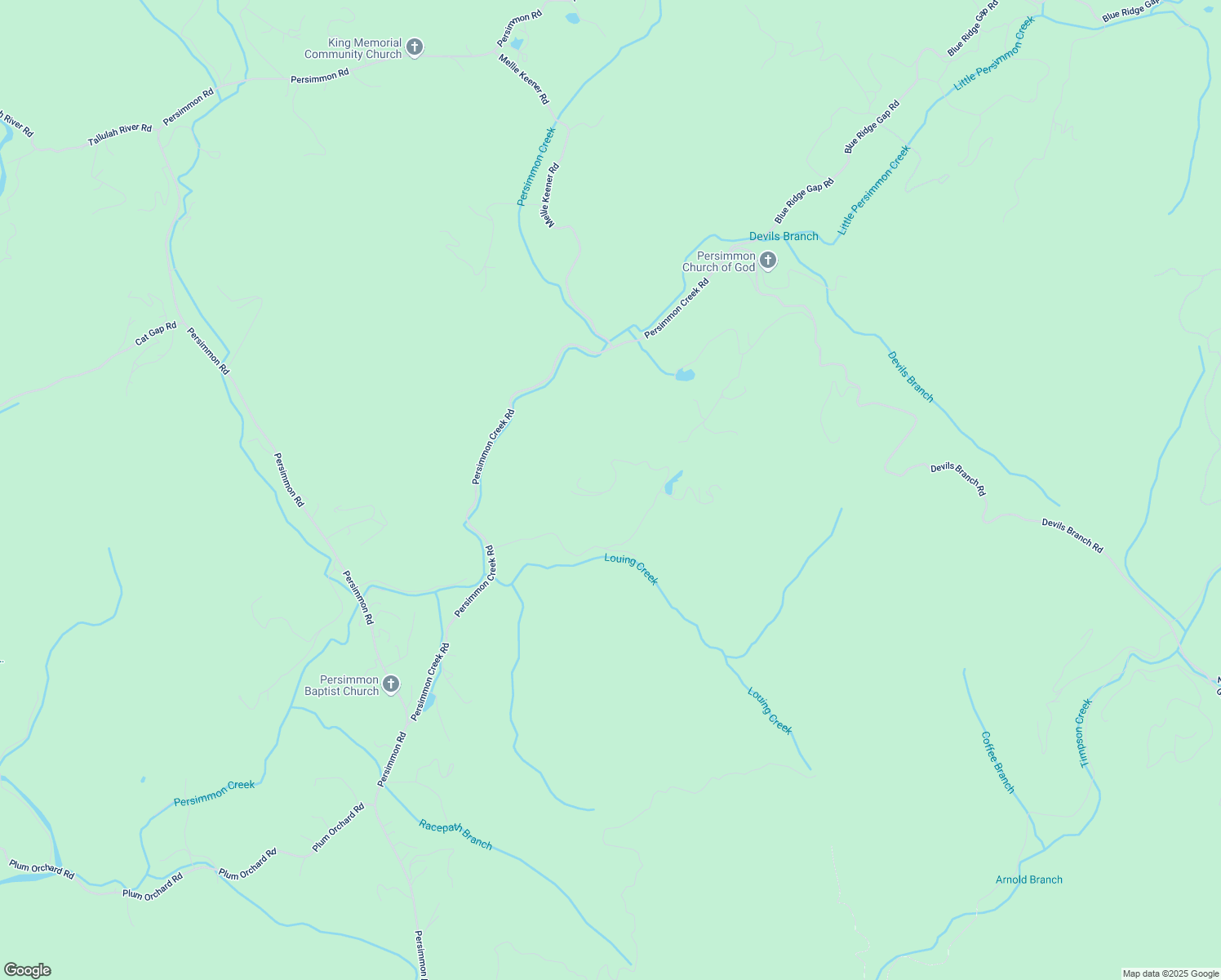 map of restaurants, bars, coffee shops, grocery stores, and more near Steepway Lane in Rabun County