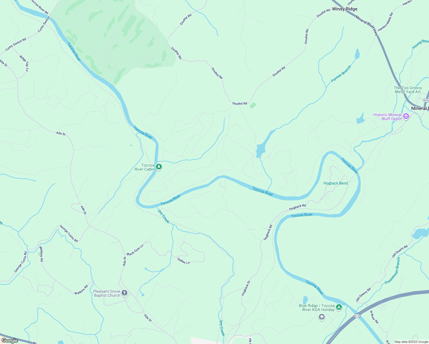 480 Toccoa River Lane, Mineral Bluff GA Walk Score