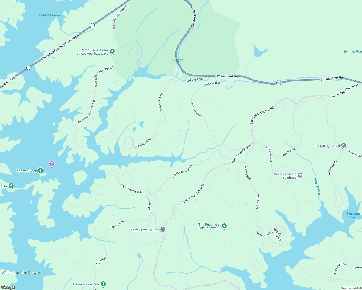 map of restaurants, bars, coffee shops, grocery stores, and more near 9 Bear Creek Valley Court in Sunset
