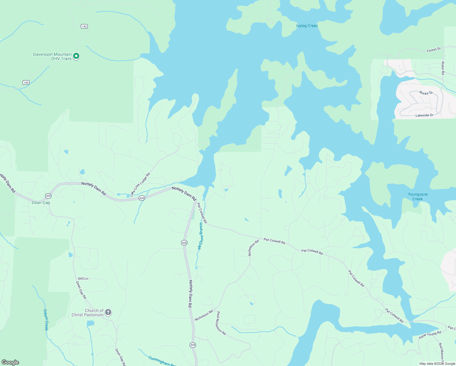 map of restaurants, bars, coffee shops, grocery stores, and more near 479 Fleenor Road in Blairsville