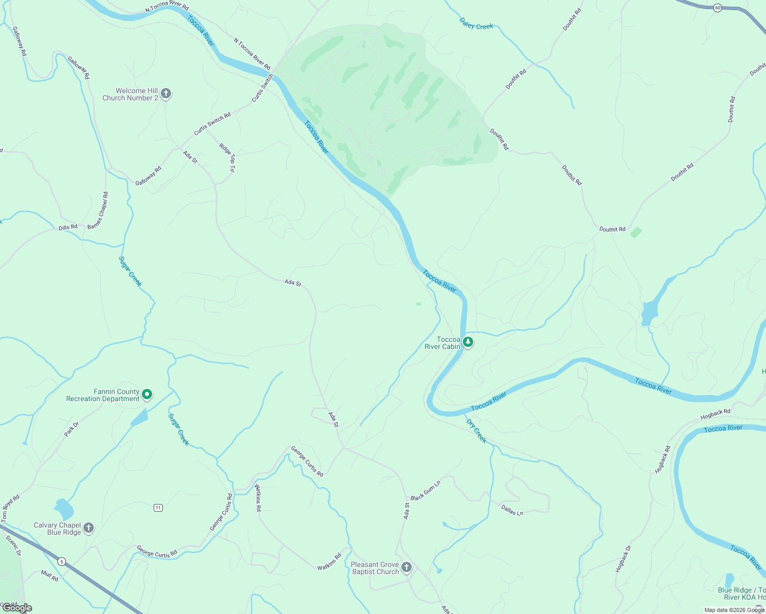map of restaurants, bars, coffee shops, grocery stores, and more near 31 Riverstone Ridge in Blue Ridge