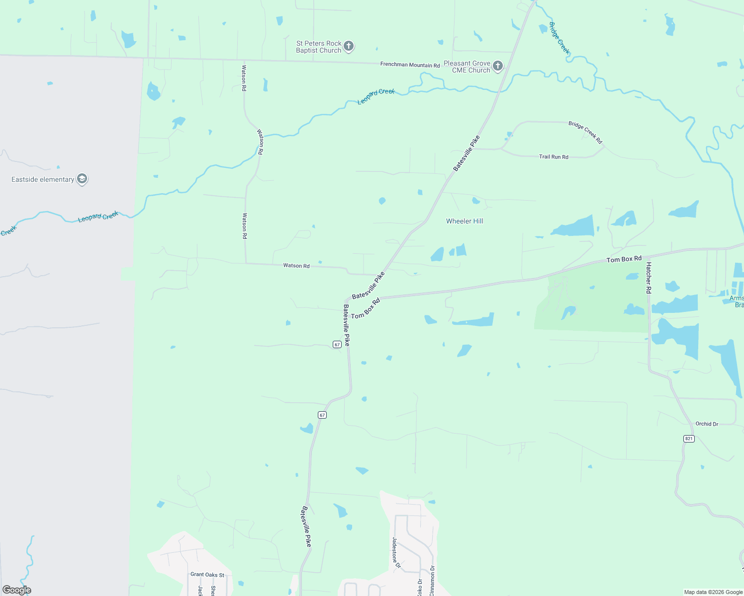 map of restaurants, bars, coffee shops, grocery stores, and more near 10794-11098 Old Tom Box Road in Sherwood