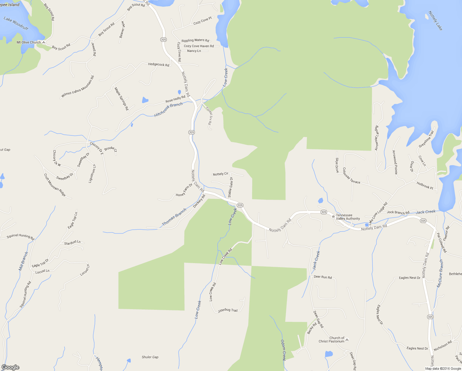 map of restaurants, bars, coffee shops, grocery stores, and more near 2757 Stable Gate Drive in Blairsville