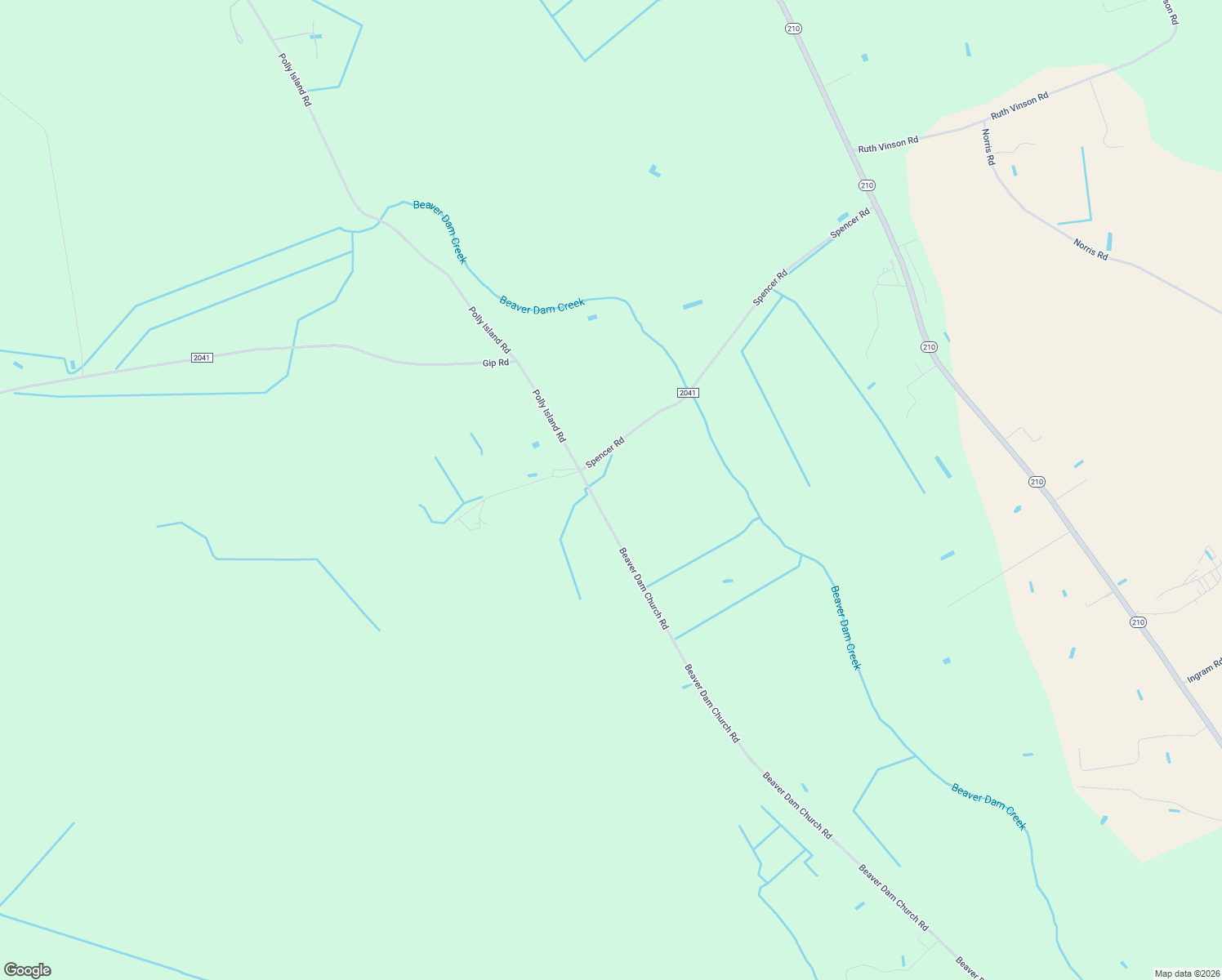 map of restaurants, bars, coffee shops, grocery stores, and more near 3341 Beaver Dam Church Rd in Roseboro