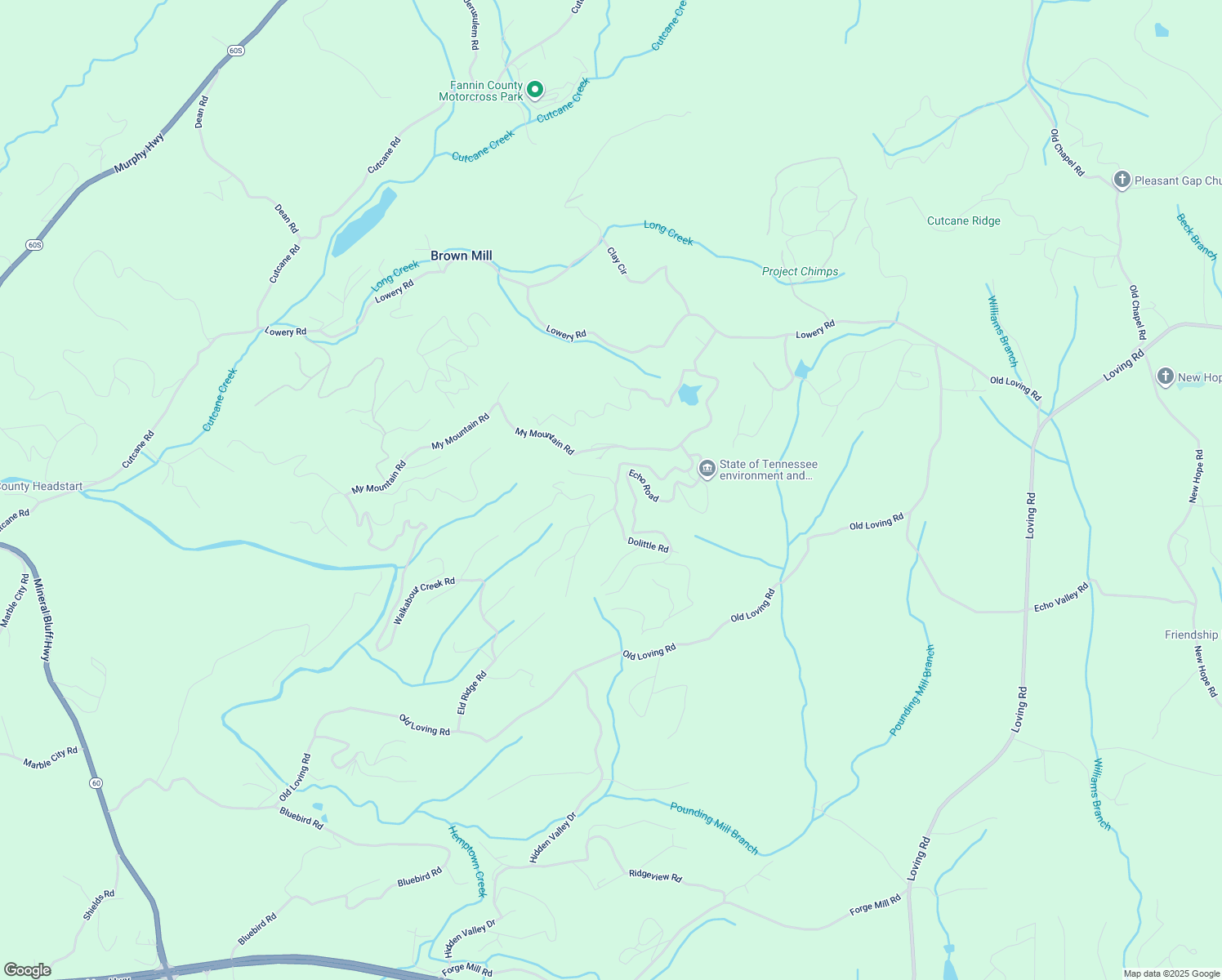 map of restaurants, bars, coffee shops, grocery stores, and more near 394 Blue Ridge Trails in Morganton