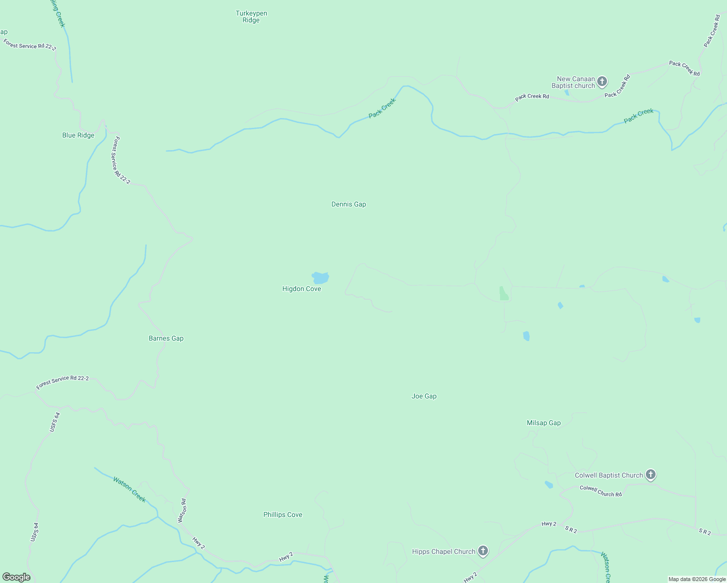 map of restaurants, bars, coffee shops, grocery stores, and more near 225 Cohutta Ranch Road in Blue Ridge