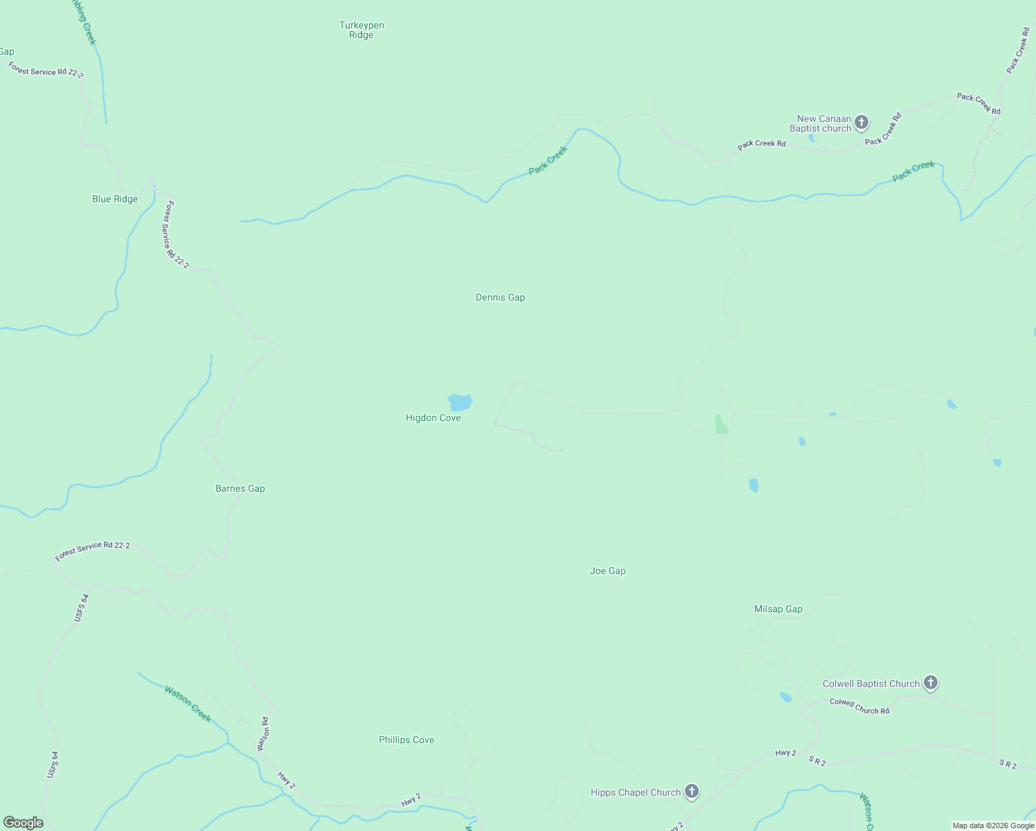 map of restaurants, bars, coffee shops, grocery stores, and more near 225 Cohutta Ranch Road in Blue Ridge