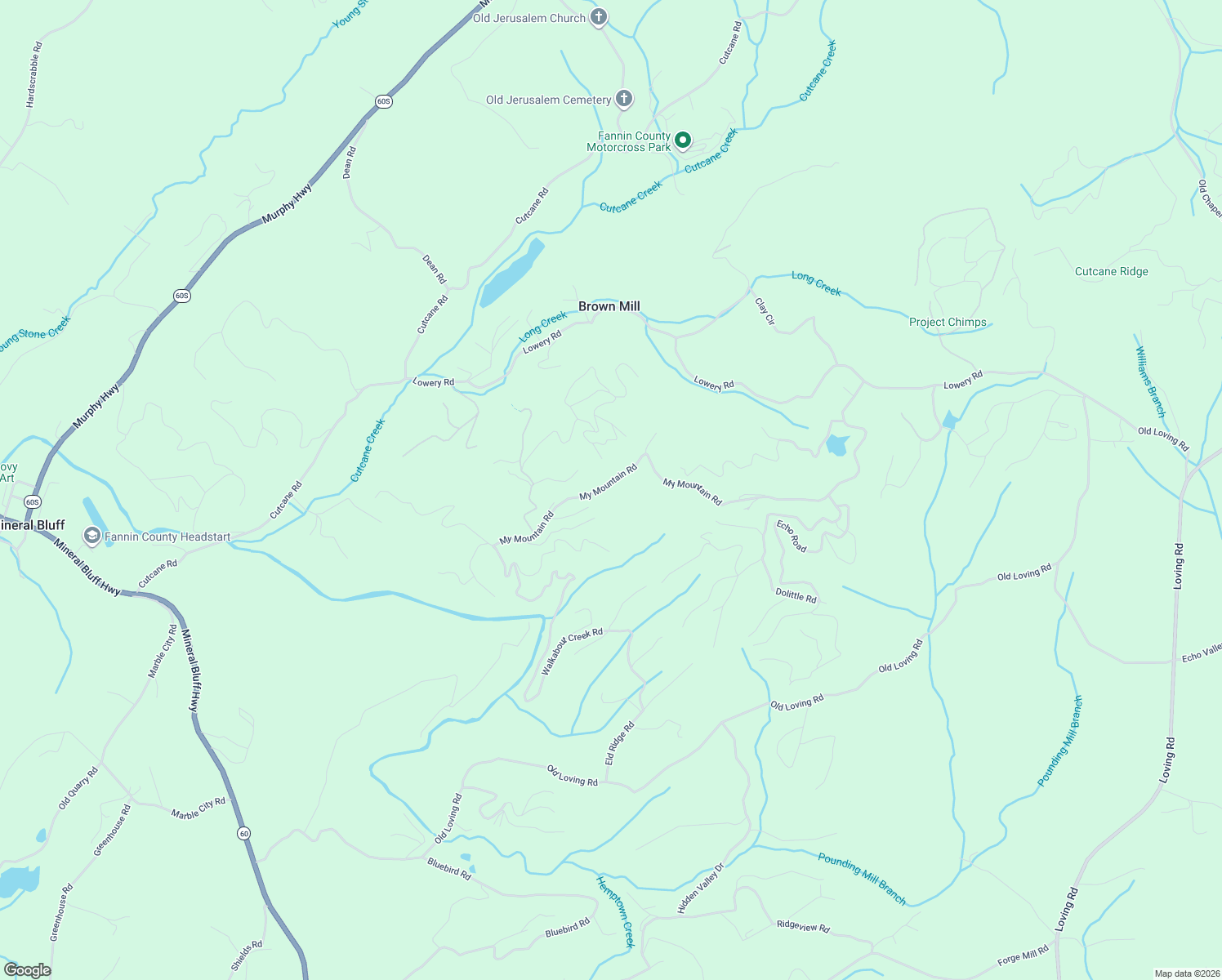 map of restaurants, bars, coffee shops, grocery stores, and more near 1267 My Mountain Road in Morganton