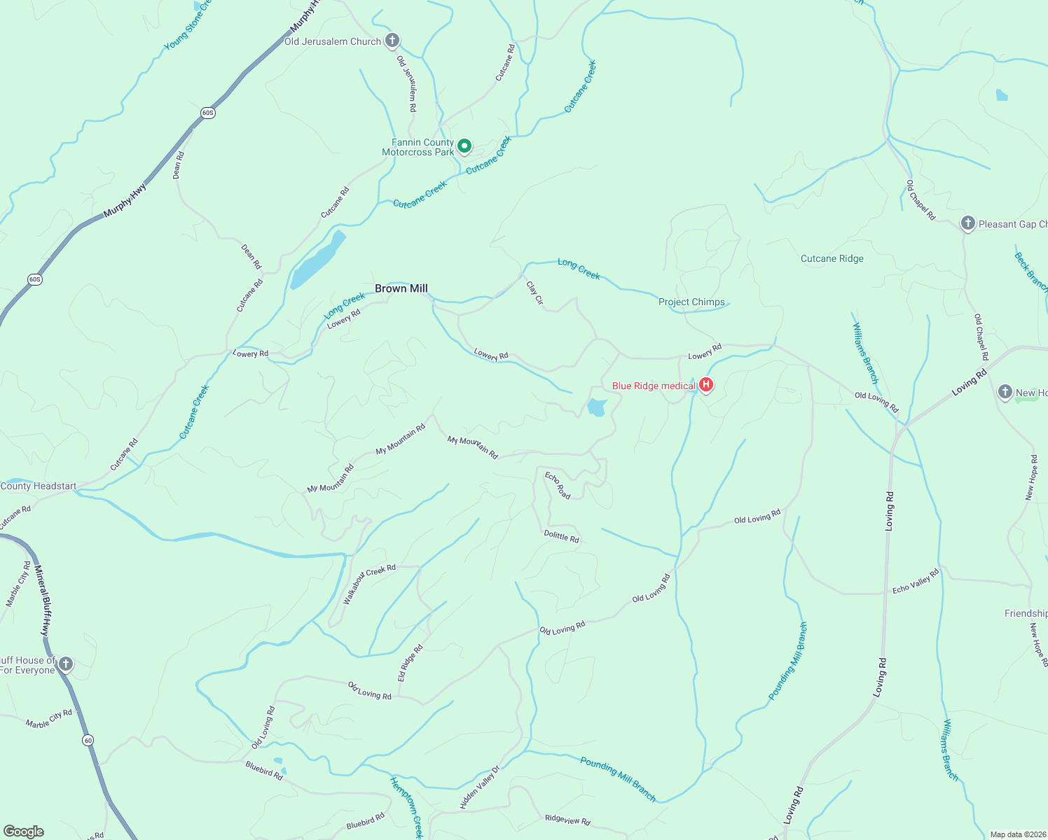 map of restaurants, bars, coffee shops, grocery stores, and more near 427 Turkey Trot Road in Morganton