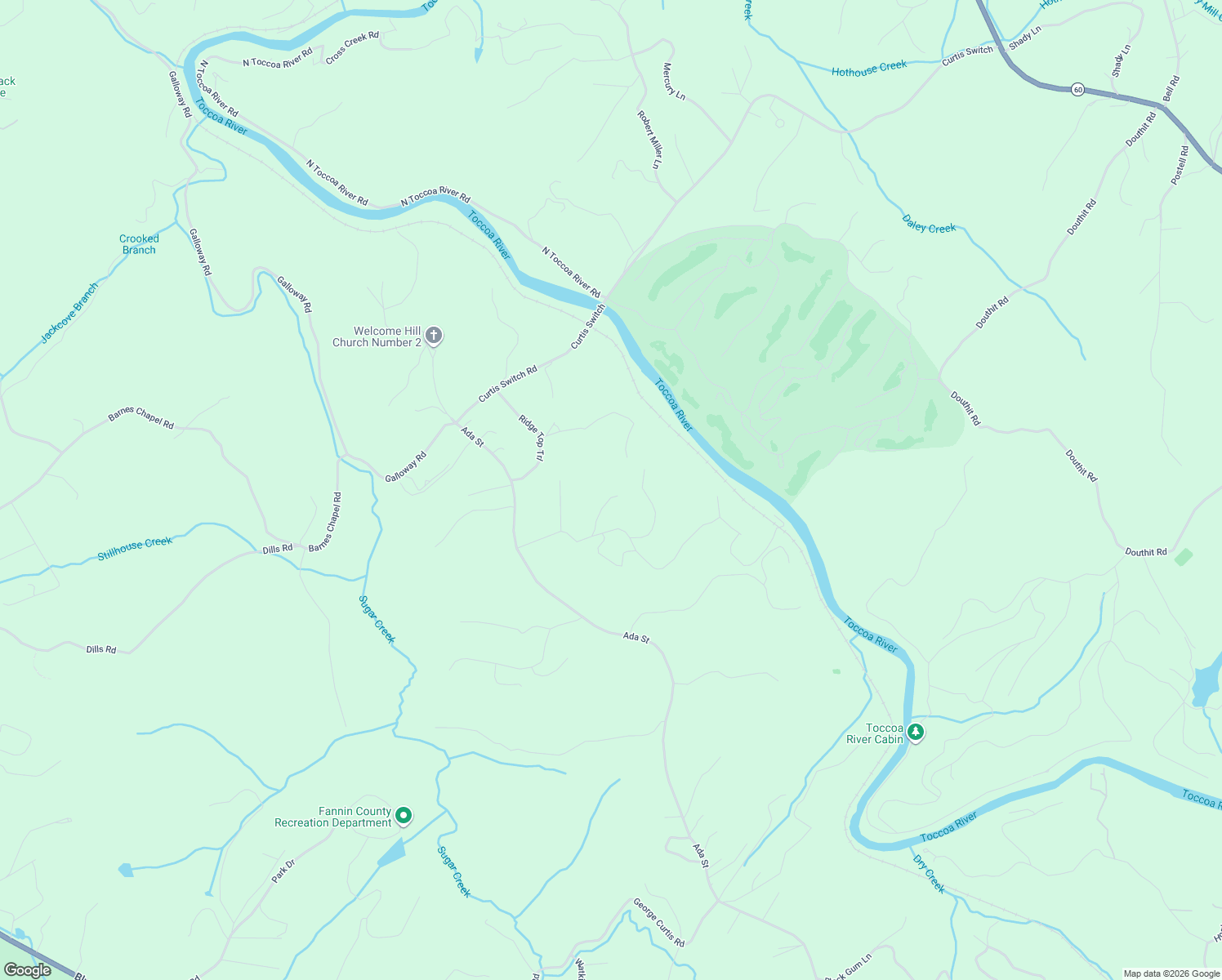 map of restaurants, bars, coffee shops, grocery stores, and more near 67 Winding Creek Road in Blue Ridge