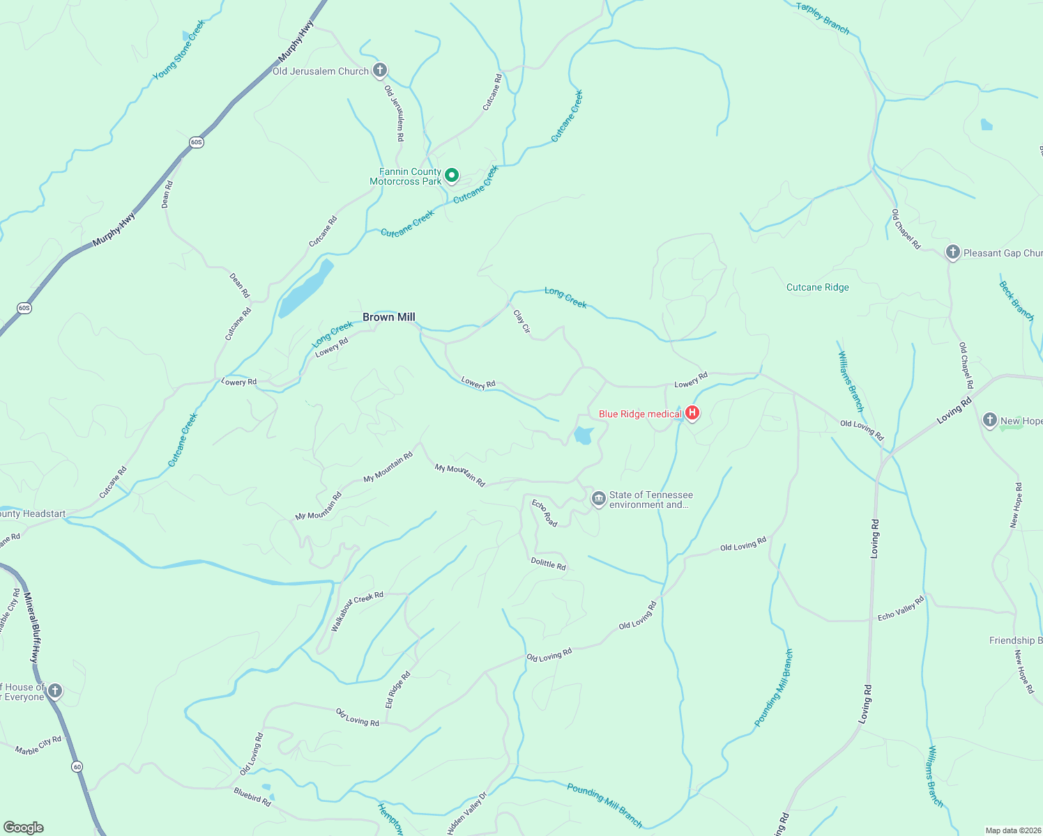 map of restaurants, bars, coffee shops, grocery stores, and more near 290 Turkey Trot Road in Morganton