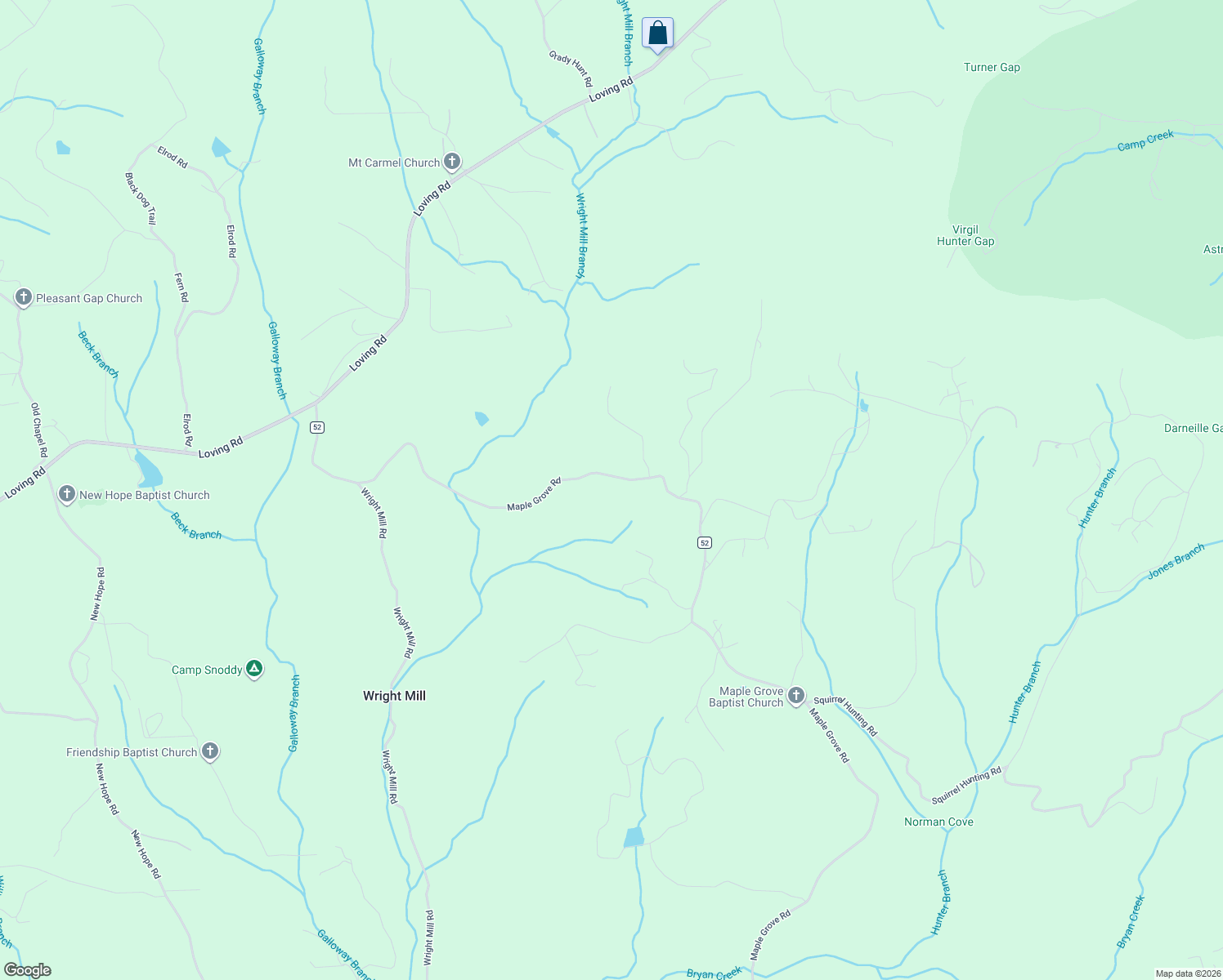 map of restaurants, bars, coffee shops, grocery stores, and more near 1262 Maple Grove Road in Morganton