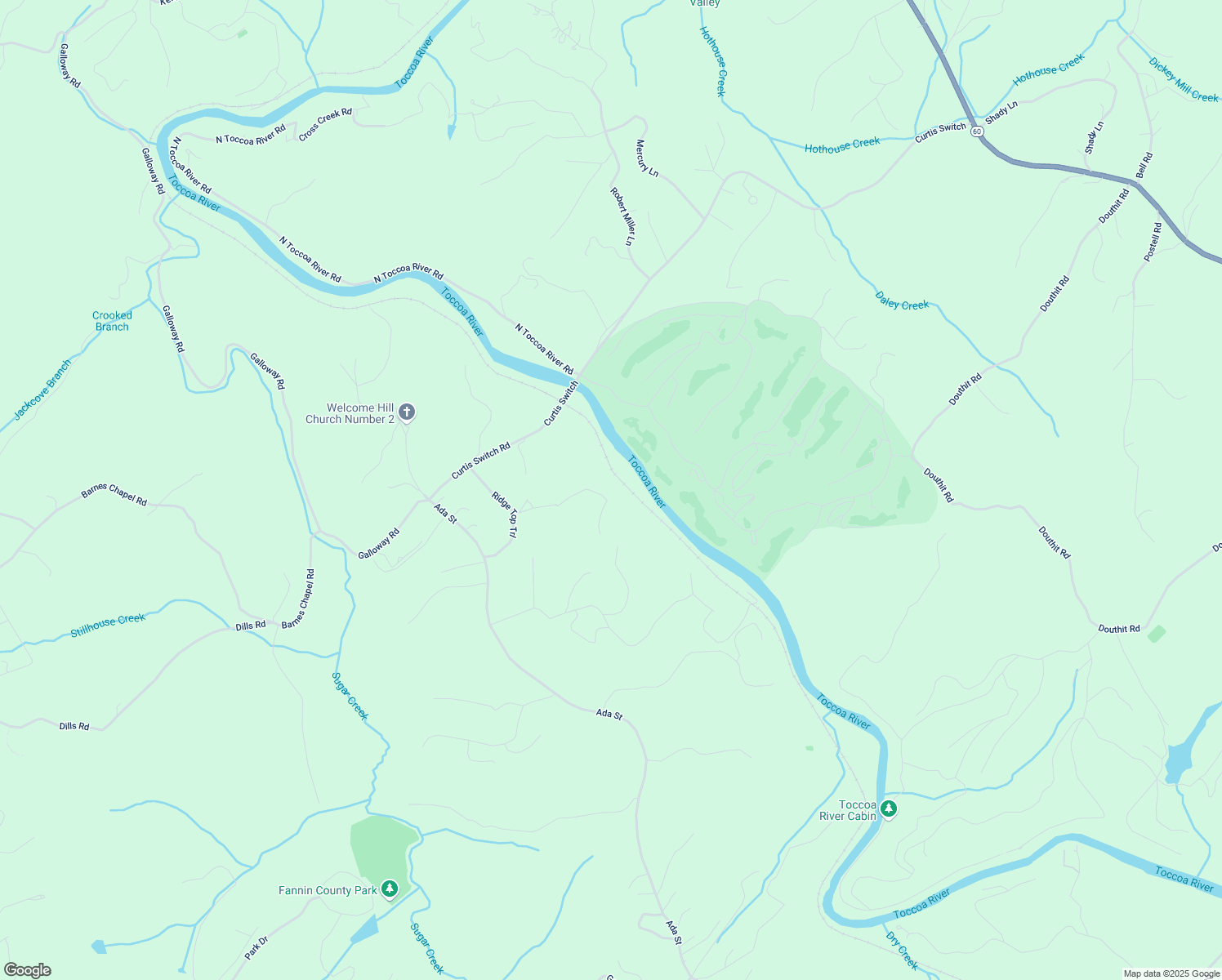 map of restaurants, bars, coffee shops, grocery stores, and more near 213 Ridge Top Circle in Blue Ridge