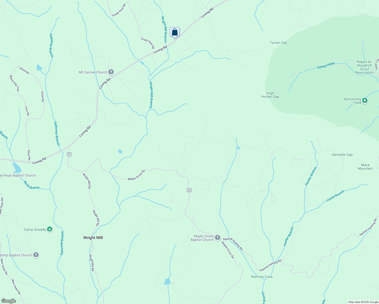 map of restaurants, bars, coffee shops, grocery stores, and more near 166 Oak Ledge Road in Morganton