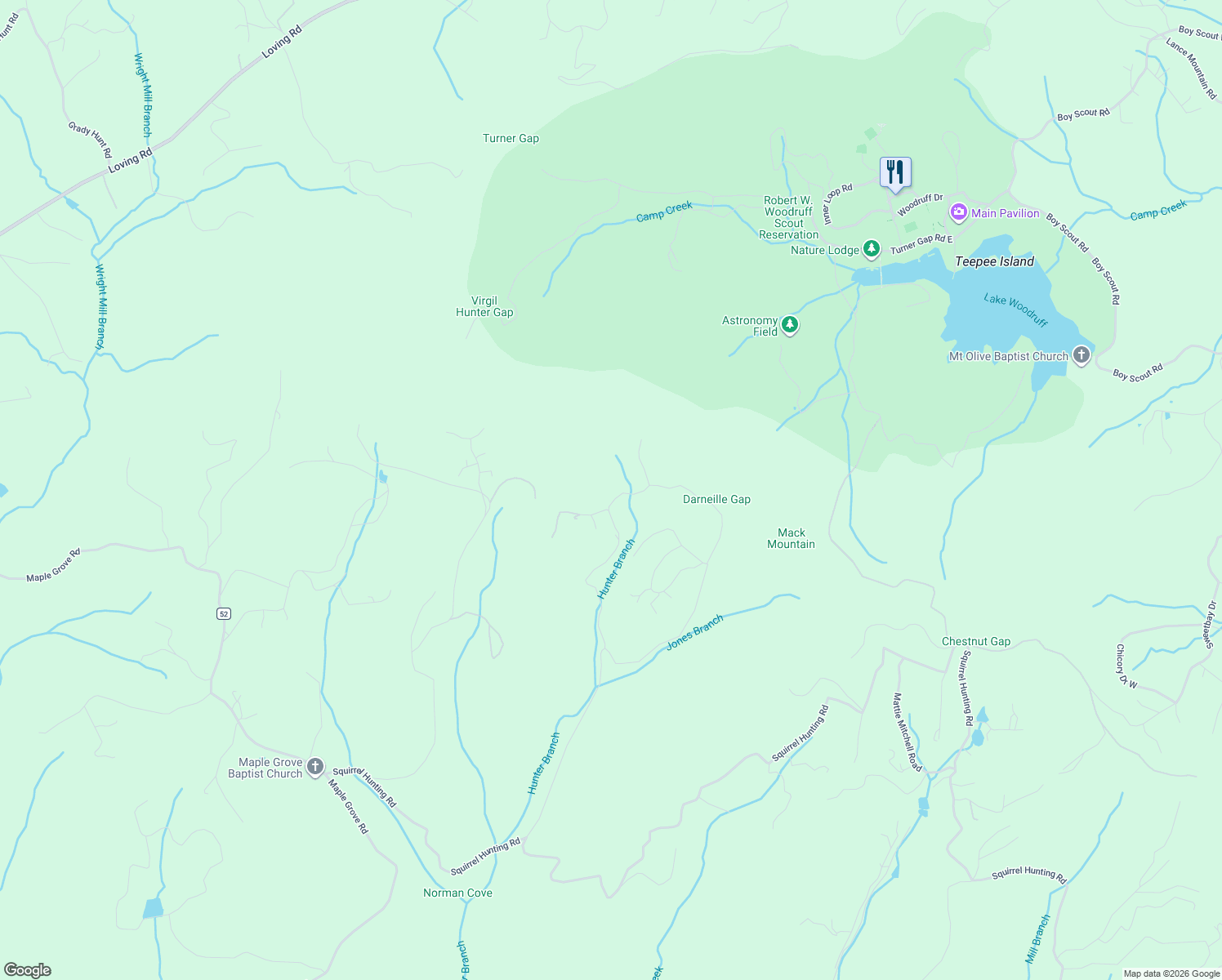 map of restaurants, bars, coffee shops, grocery stores, and more near 541 Goldmine Road in Morganton