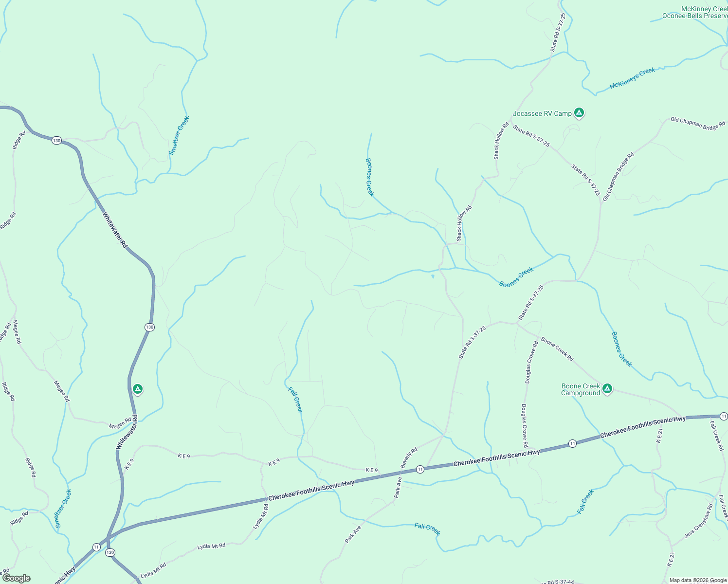 map of restaurants, bars, coffee shops, grocery stores, and more near 234 Jocassee Ridge Way in Salem