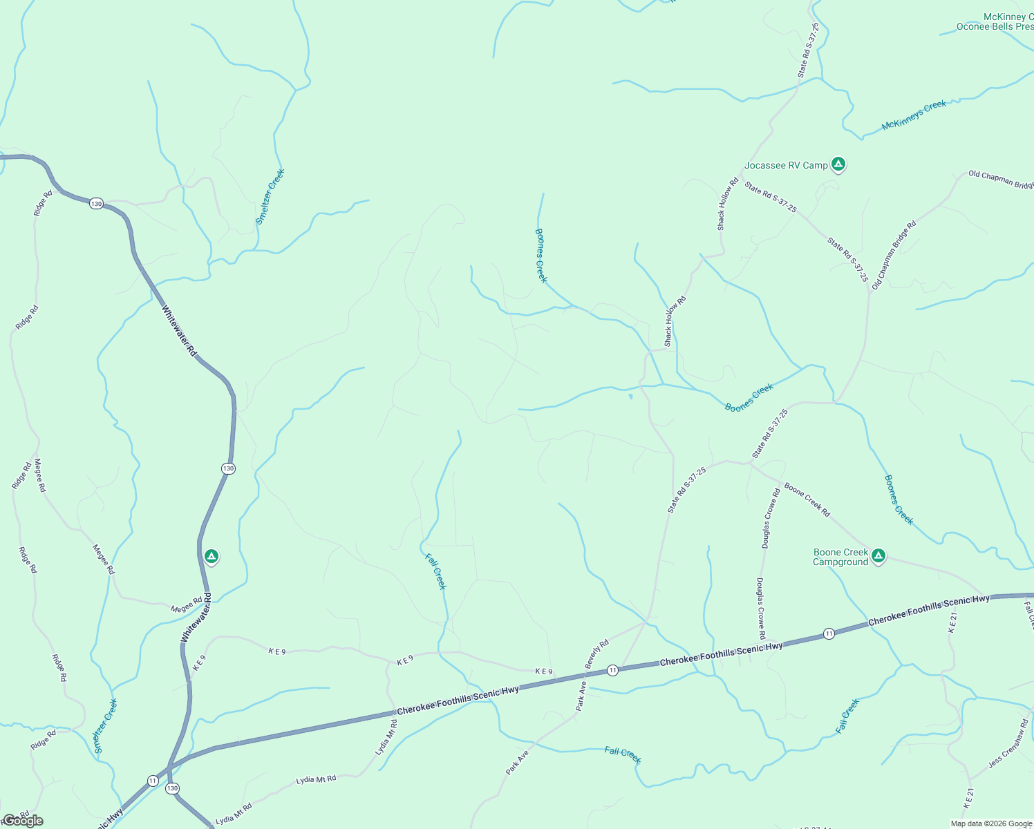map of restaurants, bars, coffee shops, grocery stores, and more near 234 Jocassee Ridge Way in Salem