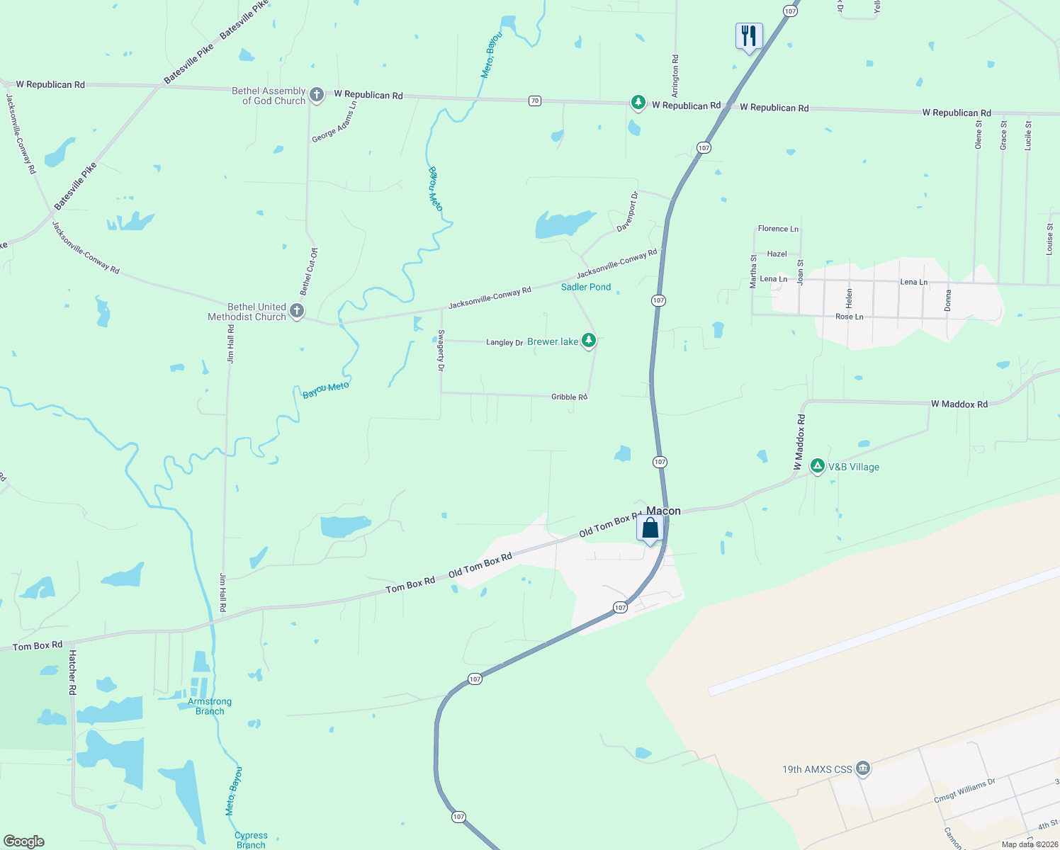 map of restaurants, bars, coffee shops, grocery stores, and more near 6231 Gribble Road in Jacksonville
