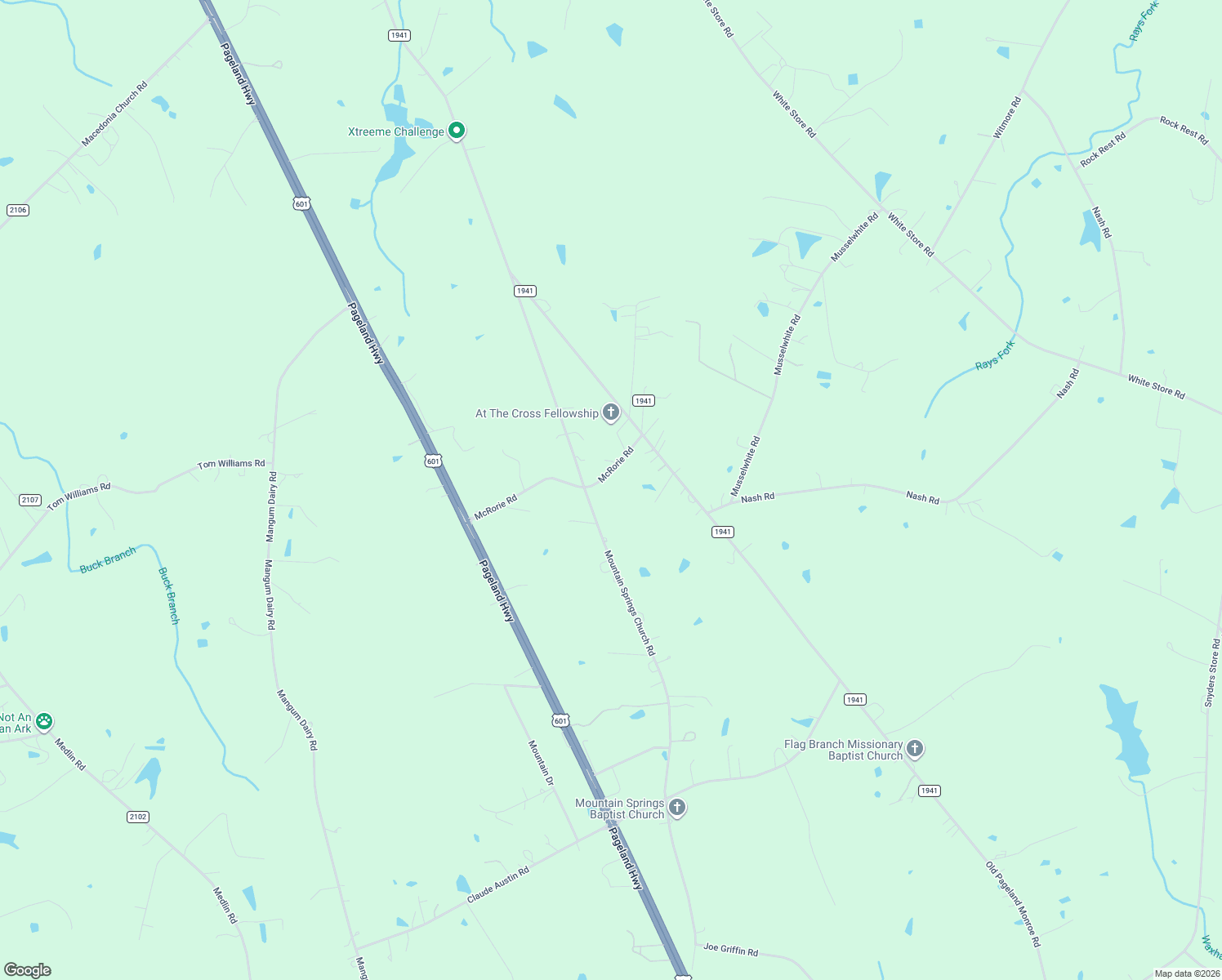 map of restaurants, bars, coffee shops, grocery stores, and more near 1923 McRorie Road in Monroe