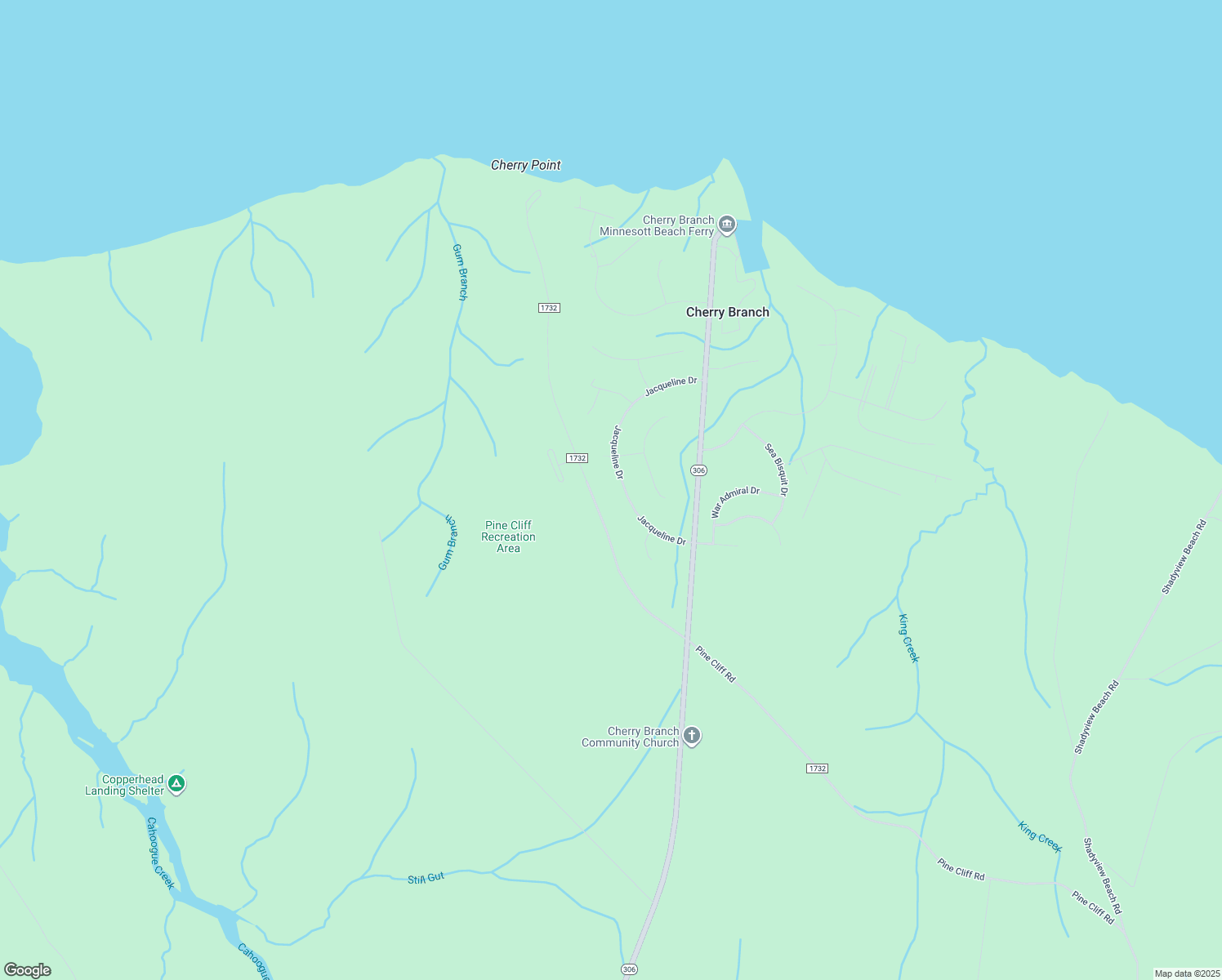 map of restaurants, bars, coffee shops, grocery stores, and more near 406 Jacqueline Drive in Havelock