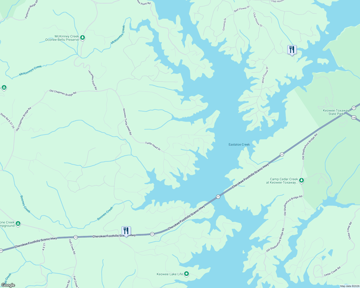 map of restaurants, bars, coffee shops, grocery stores, and more near 804 Inland Trail in Salem