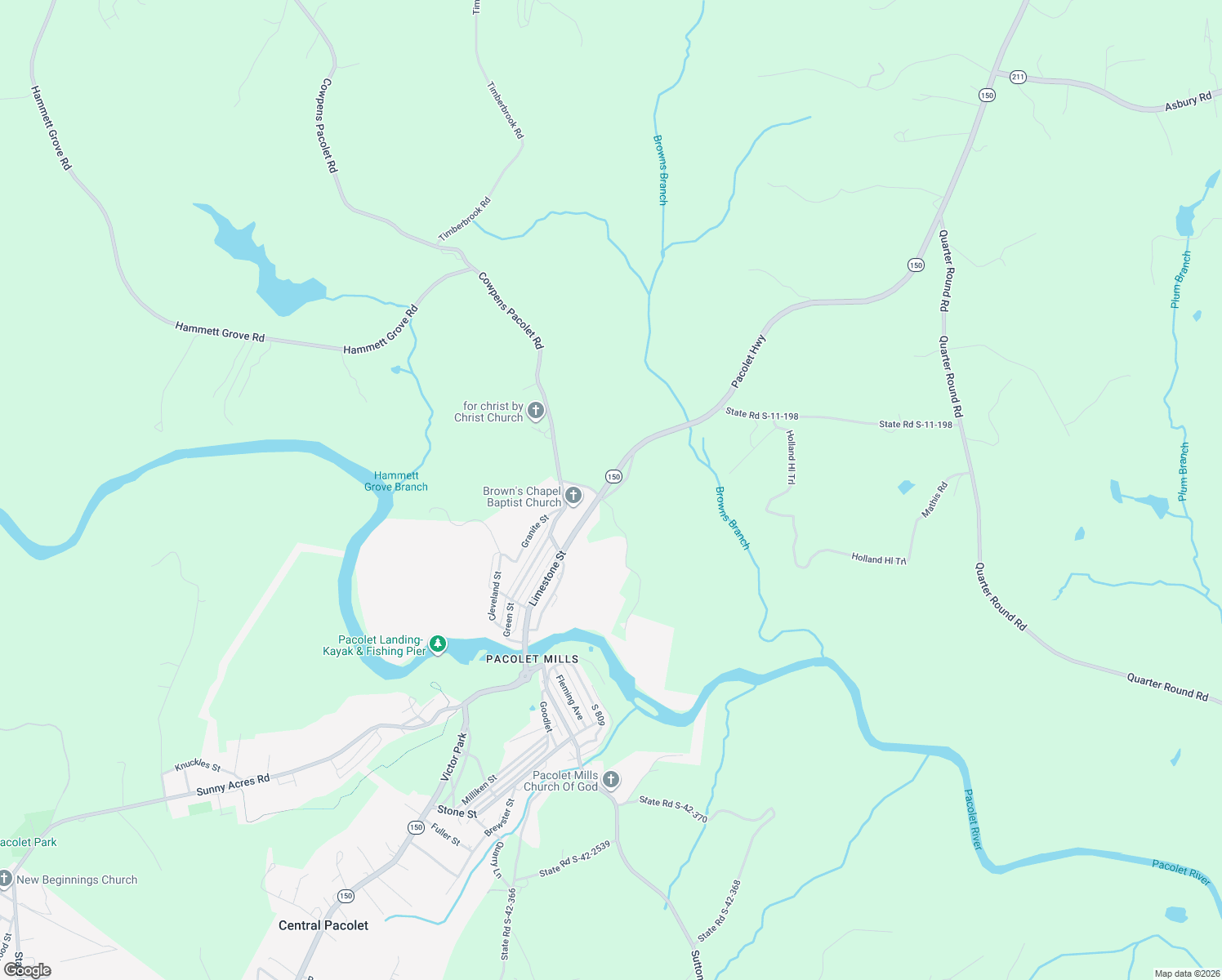 map of restaurants, bars, coffee shops, grocery stores, and more near in Spartanburg County