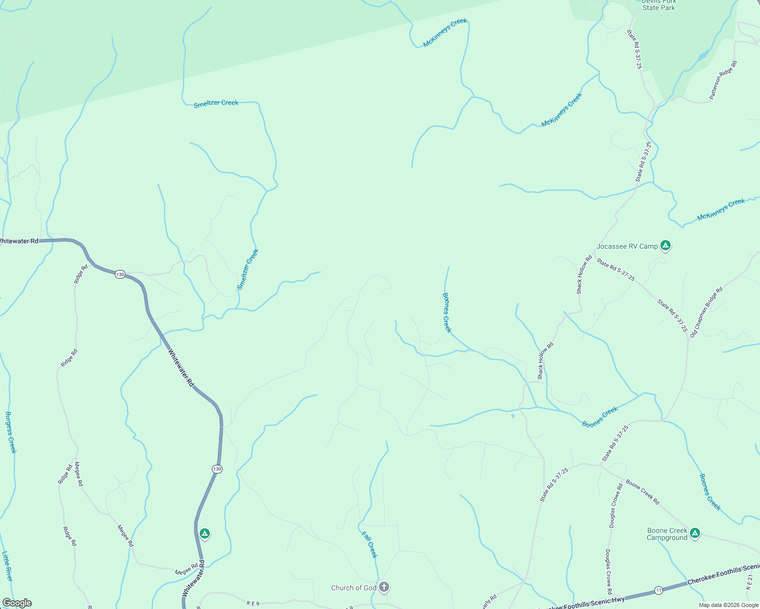 map of restaurants, bars, coffee shops, grocery stores, and more near 284 Jocassee Ridge Way in Salem
