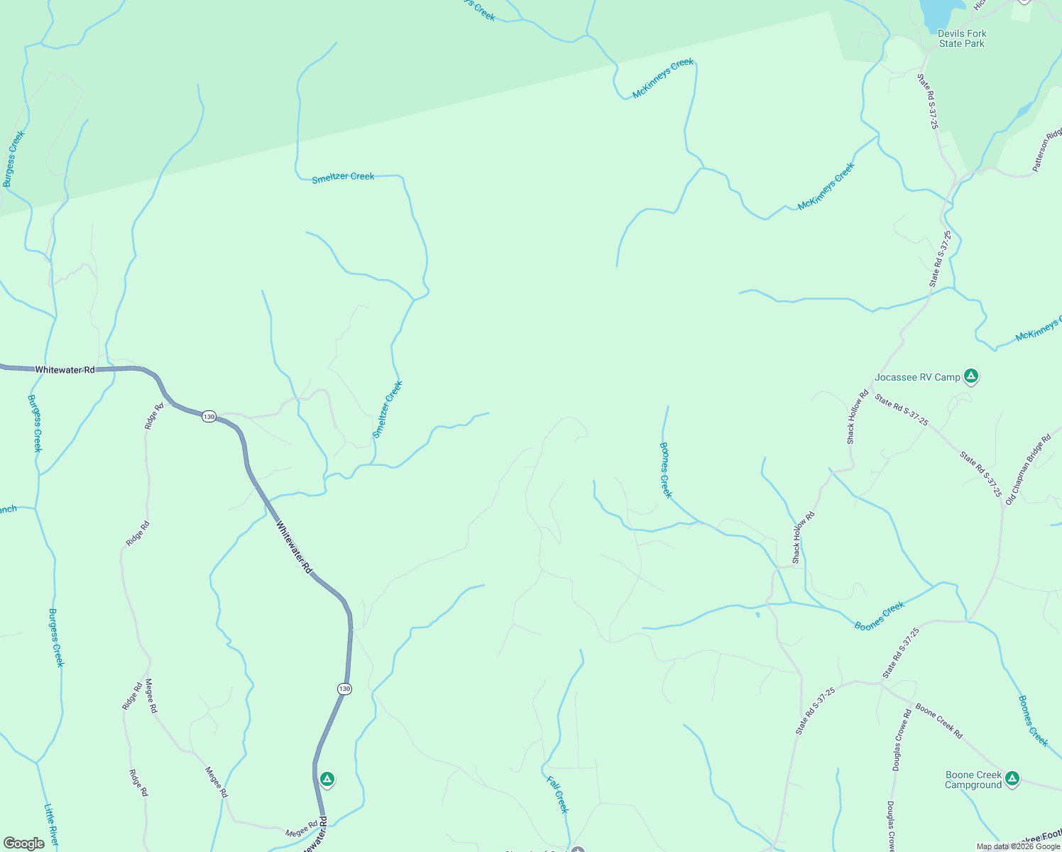 map of restaurants, bars, coffee shops, grocery stores, and more near 285 Jocassee Ridge Way in Salem