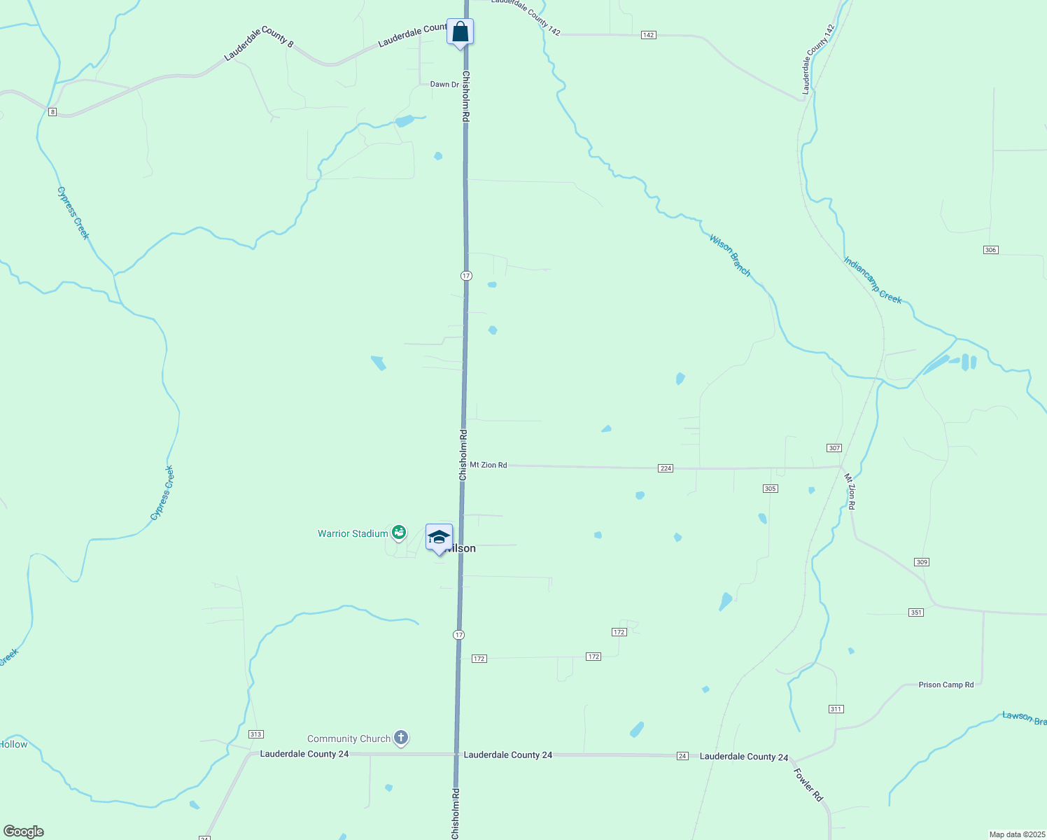 map of restaurants, bars, coffee shops, grocery stores, and more near 201 Davis Lane in Florence