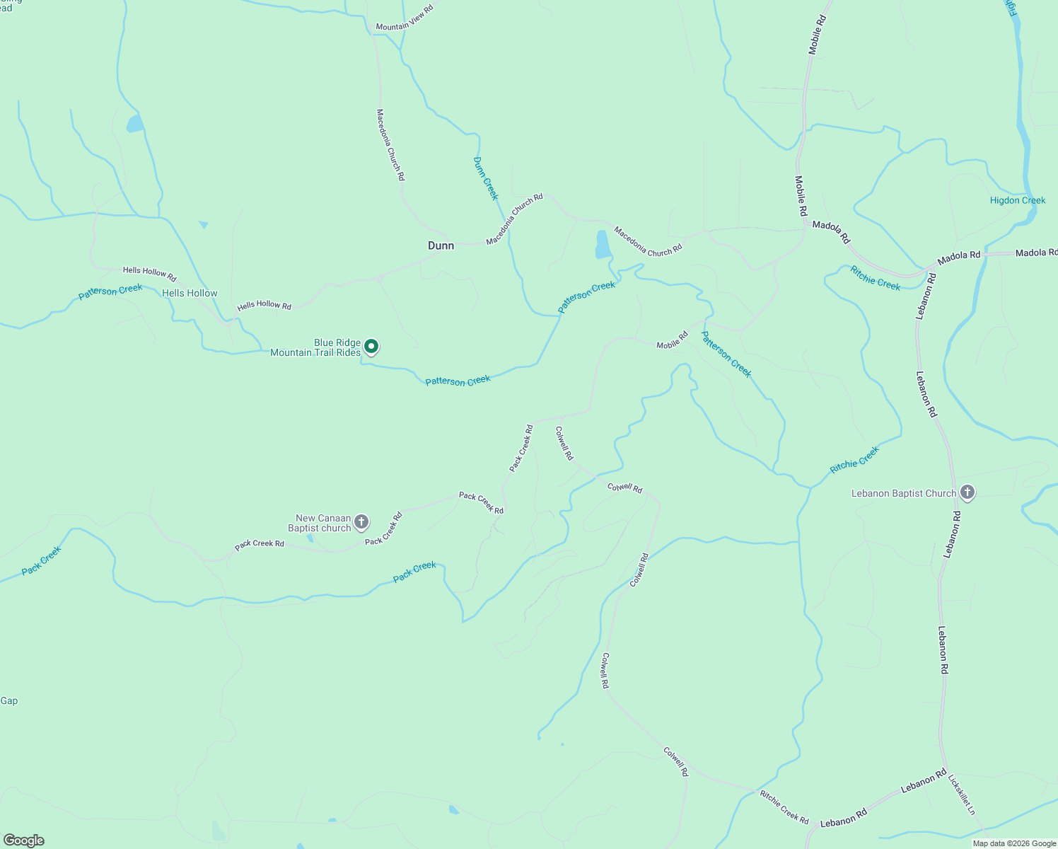 map of restaurants, bars, coffee shops, grocery stores, and more near 7460 Pack Creek Road in Blue Ridge