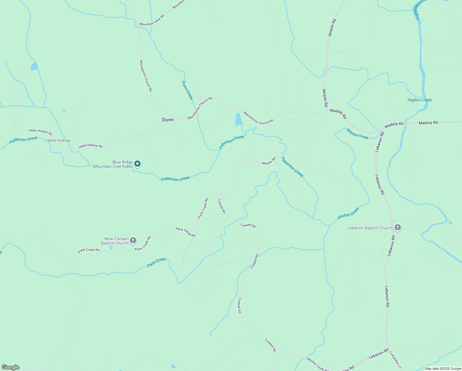 map of restaurants, bars, coffee shops, grocery stores, and more near 7460 Pack Creek Road in Blue Ridge