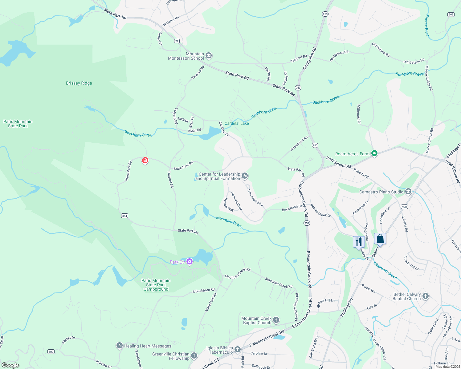 map of restaurants, bars, coffee shops, grocery stores, and more near 202 Berrow Way in Taylors