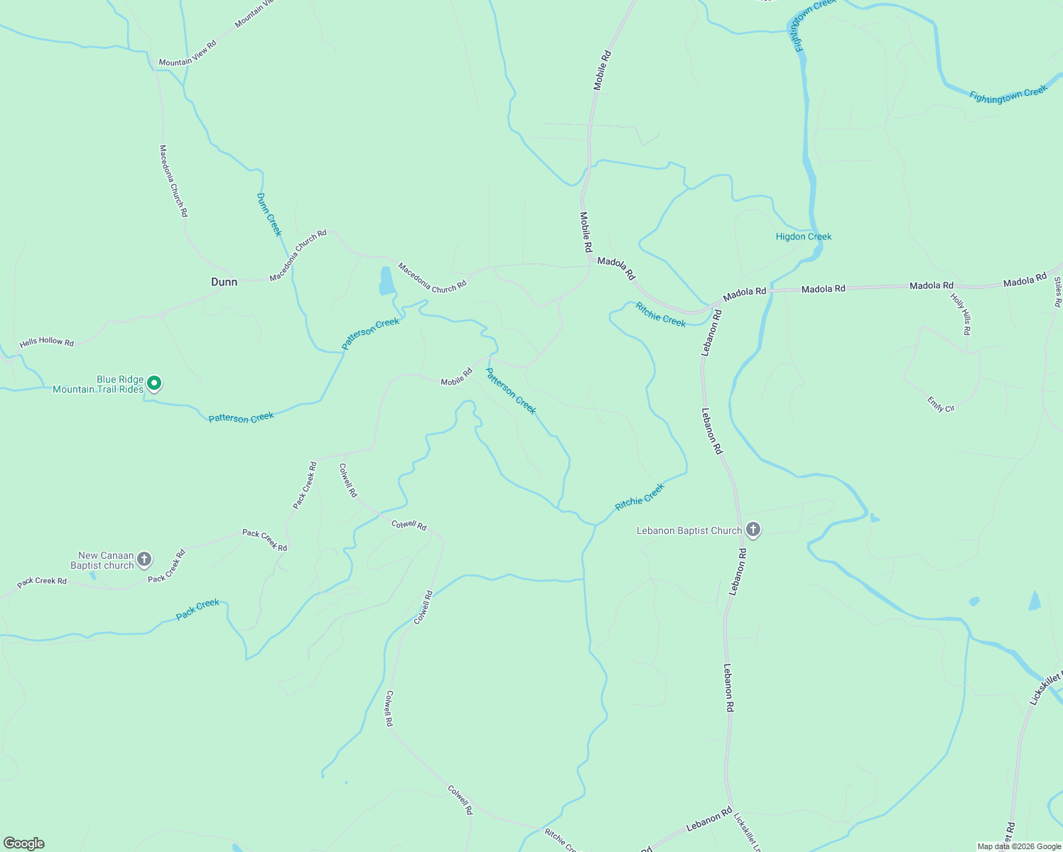 map of restaurants, bars, coffee shops, grocery stores, and more near 271 Twin Creeks in Blue Ridge