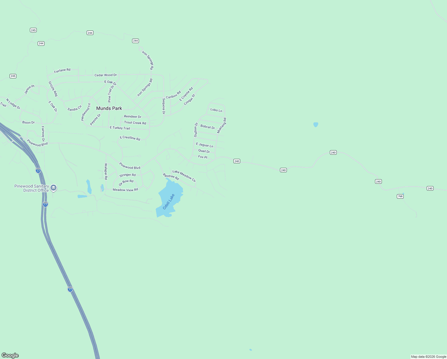 map of restaurants, bars, coffee shops, grocery stores, and more near 17895 Silverlake Drive in Sedona