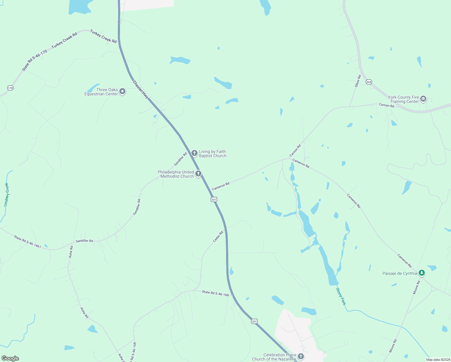 map of restaurants, bars, coffee shops, grocery stores, and more near 160 Cameron Road in York