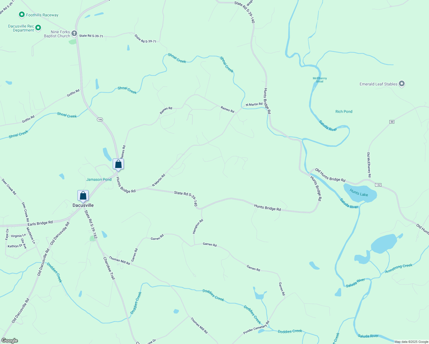 map of restaurants, bars, coffee shops, grocery stores, and more near 316 Mary Jo Drive in Easley