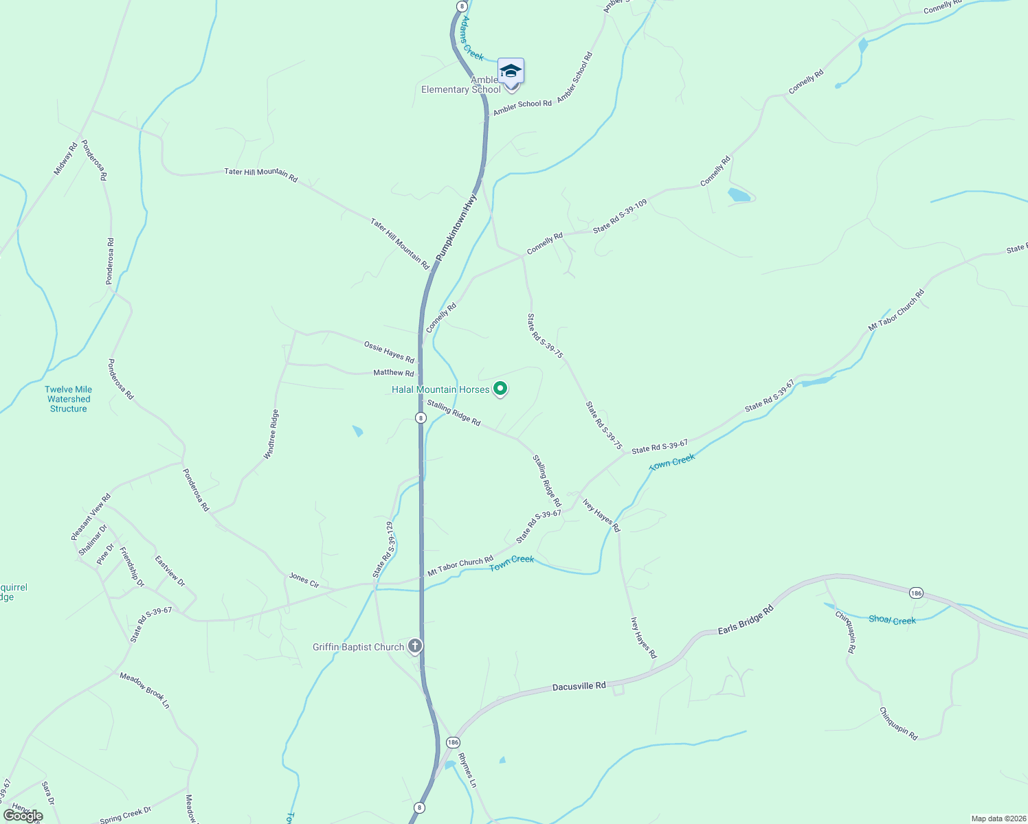 map of restaurants, bars, coffee shops, grocery stores, and more near 113 Ernestine Hayes Rd in Pickens