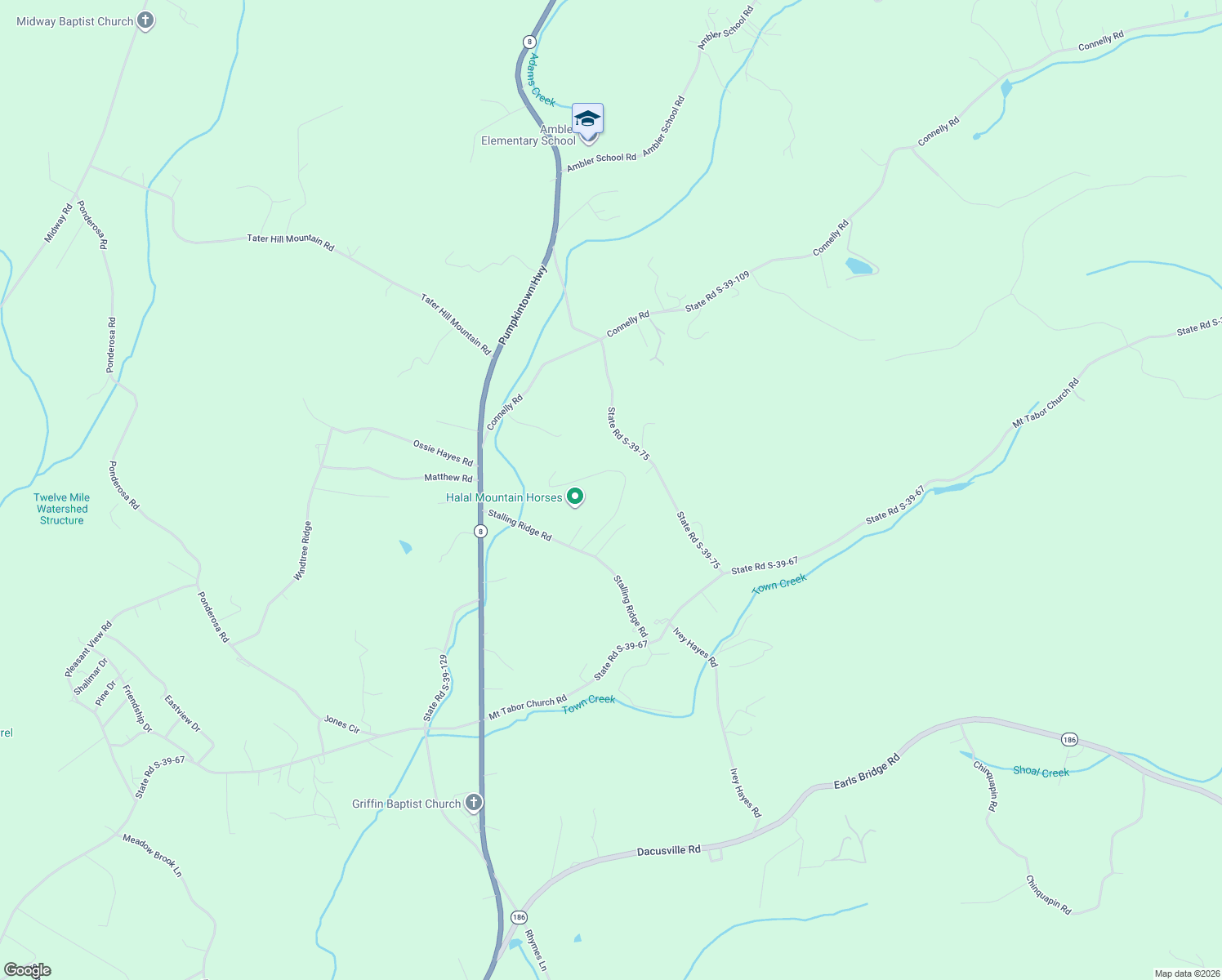 map of restaurants, bars, coffee shops, grocery stores, and more near 133 Ernestine Hayes Road in Pickens