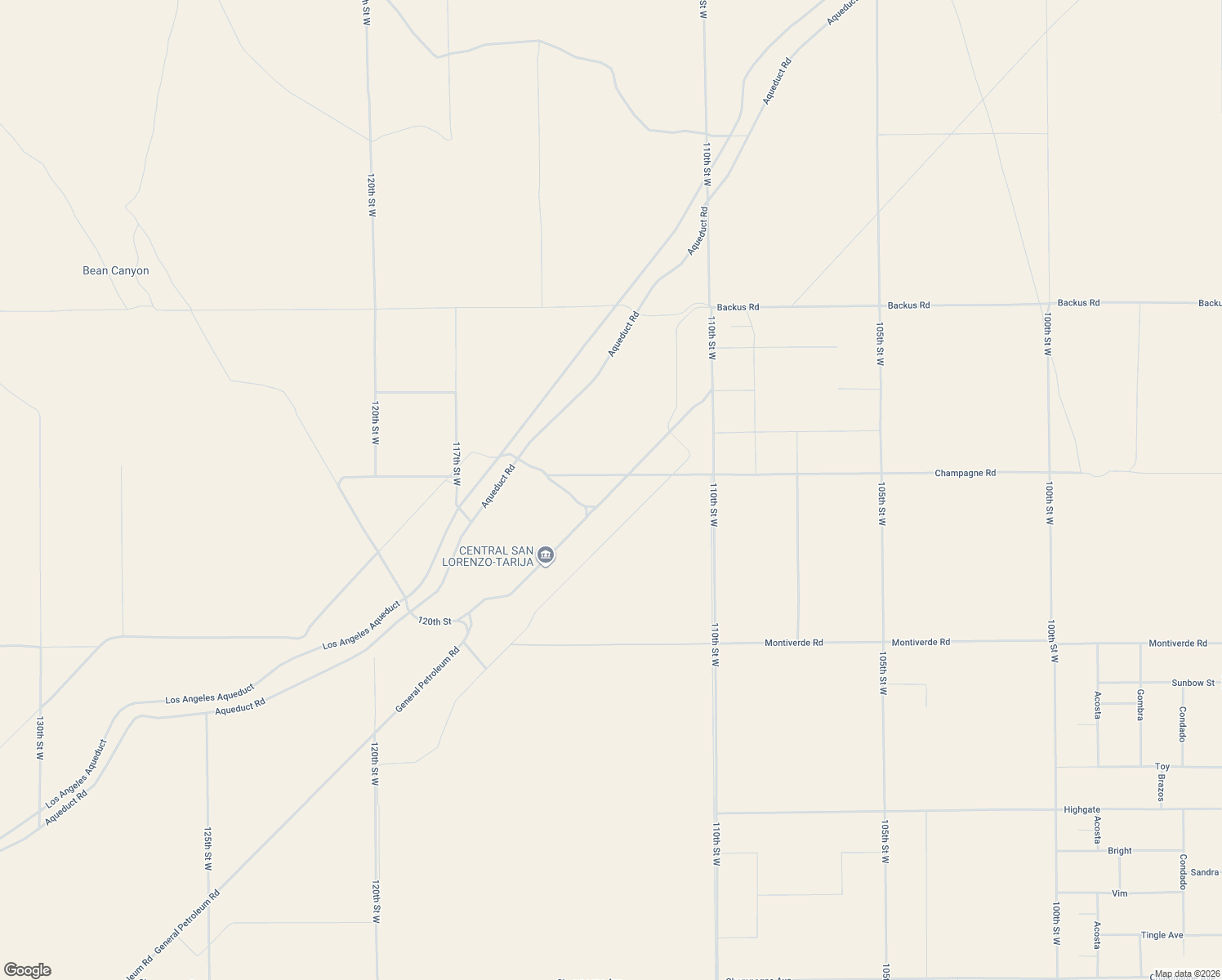 map of restaurants, bars, coffee shops, grocery stores, and more near General Petroleum Rd in Rosamond