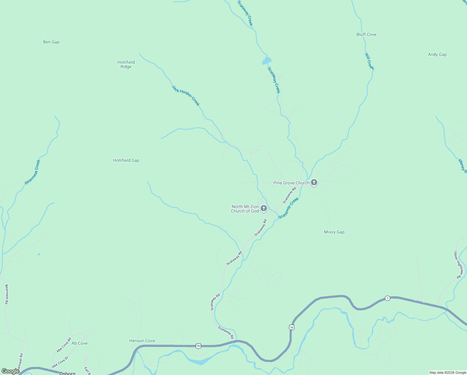 map of restaurants, bars, coffee shops, grocery stores, and more near 20 Eagle Heights Road in Hiawassee