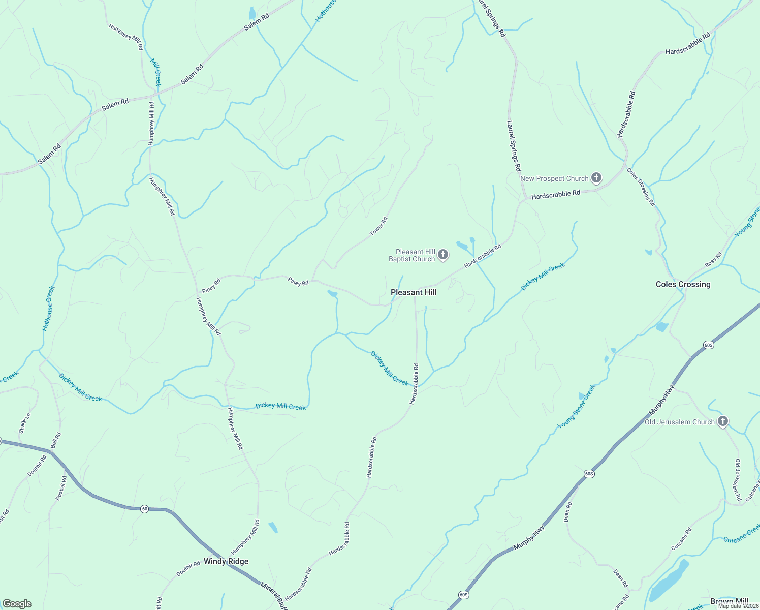 map of restaurants, bars, coffee shops, grocery stores, and more near 816 Piney Road in Mineral Bluff