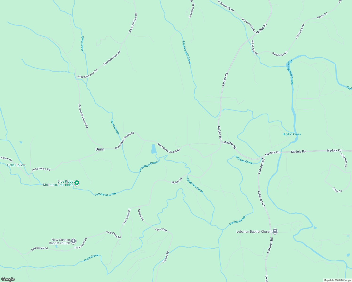 map of restaurants, bars, coffee shops, grocery stores, and more near 150 Mill Creek Acres in Blue Ridge
