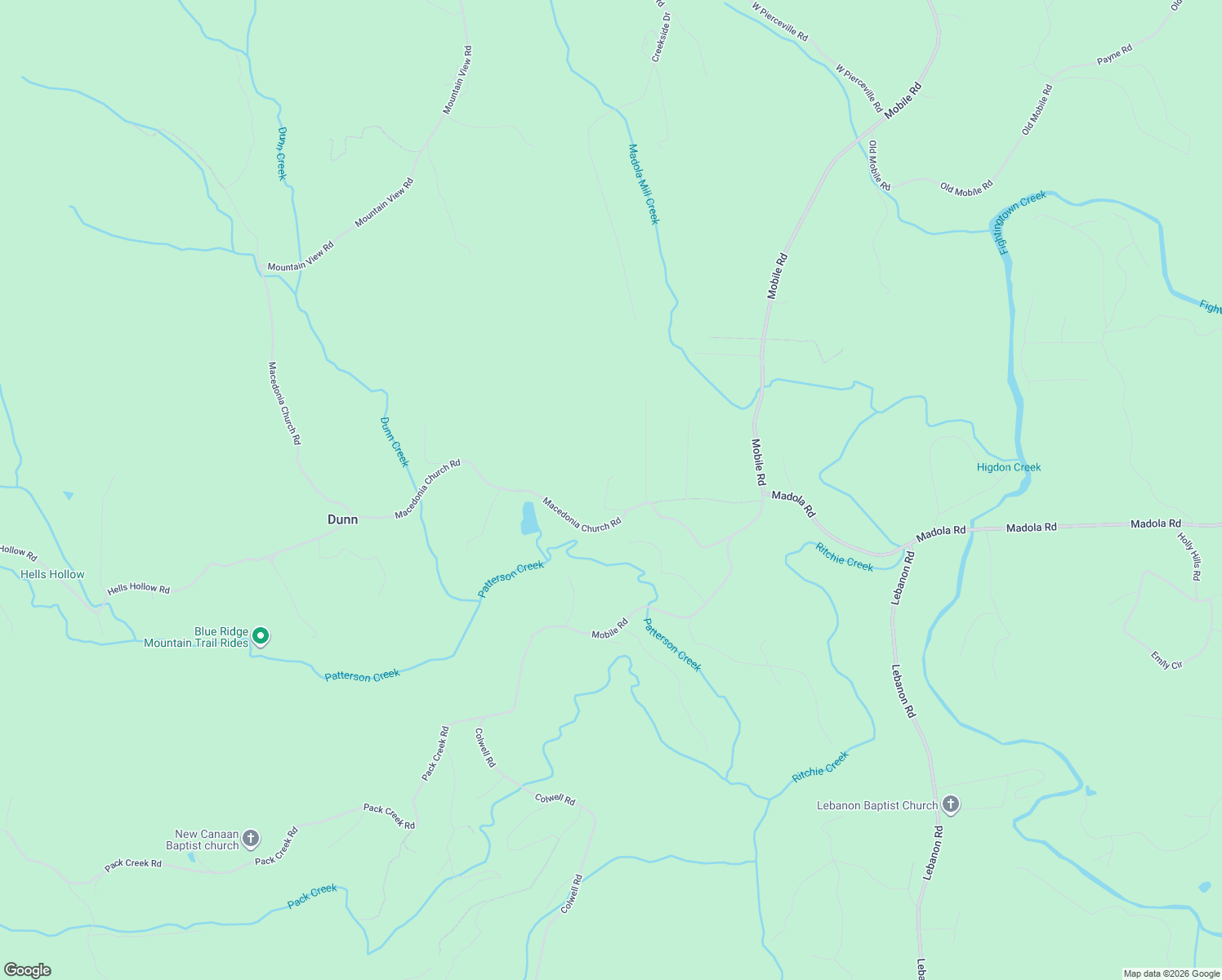 map of restaurants, bars, coffee shops, grocery stores, and more near 150 Mill Creek Acres in Blue Ridge
