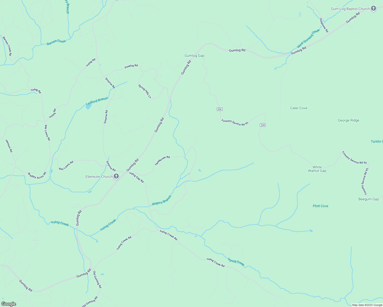 map of restaurants, bars, coffee shops, grocery stores, and more near 884-898 Henderson Road in Young Harris