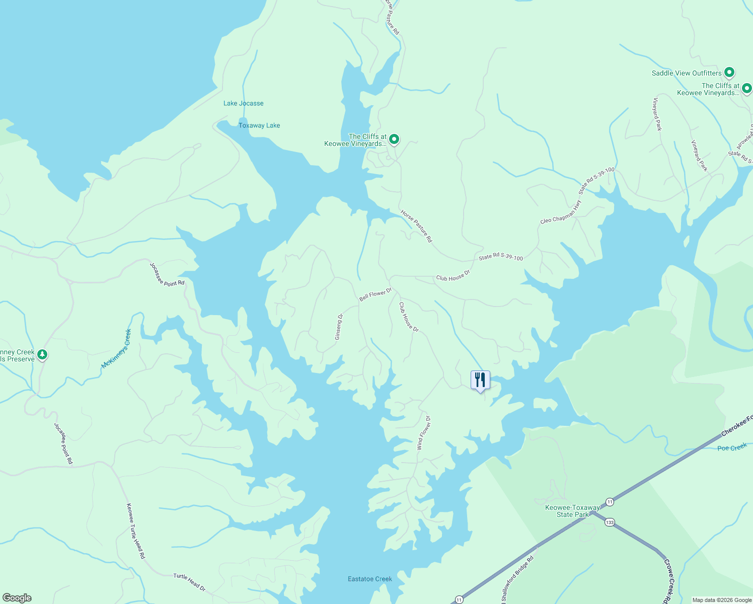 map of restaurants, bars, coffee shops, grocery stores, and more near 107 Bell Flower Drive in Sunset