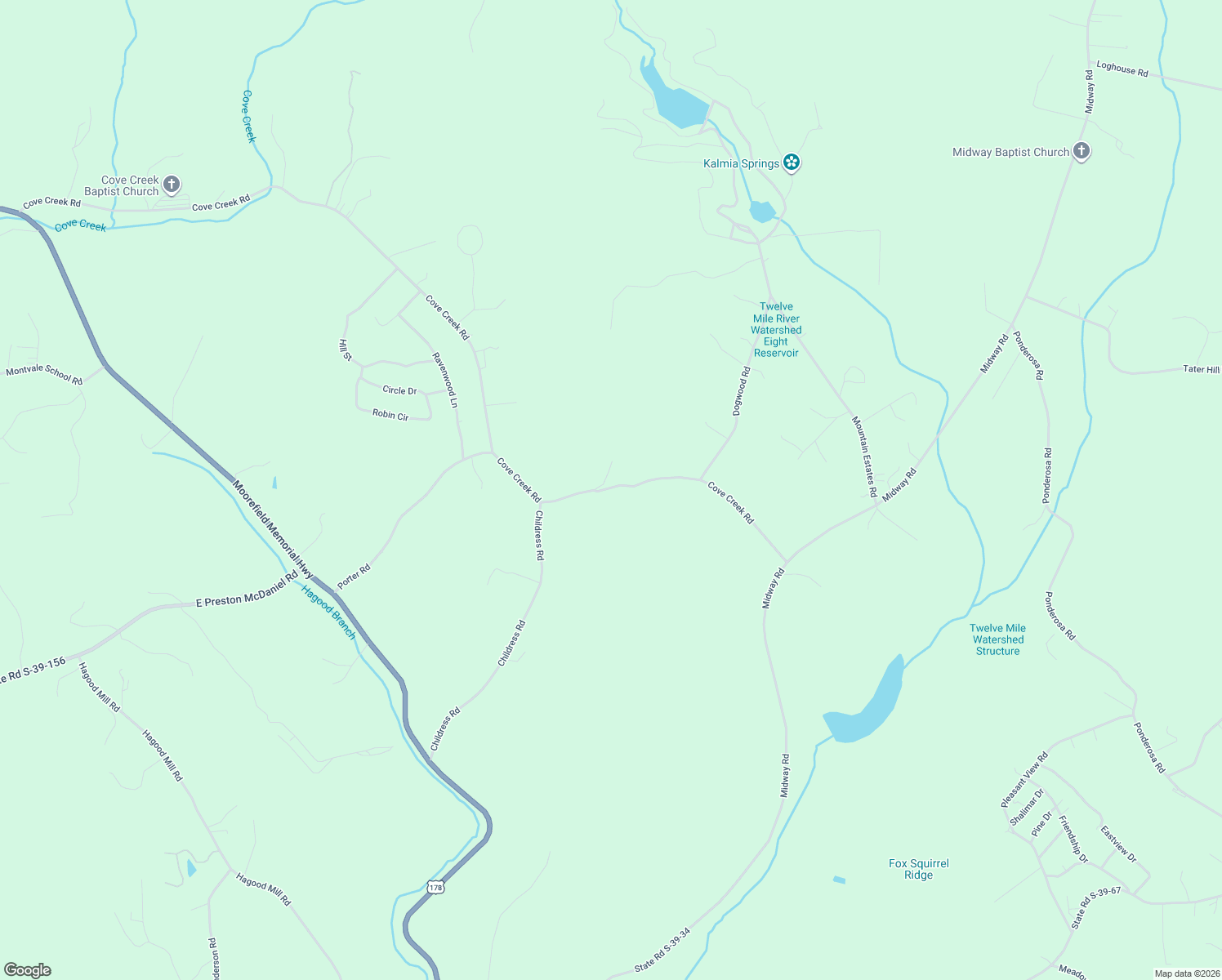 map of restaurants, bars, coffee shops, grocery stores, and more near 1258 Cove Creek Rd in Pickens