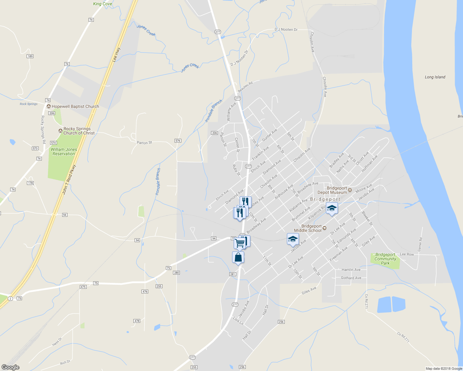 map of restaurants, bars, coffee shops, grocery stores, and more near 919 Erich Avenue in Bridgeport
