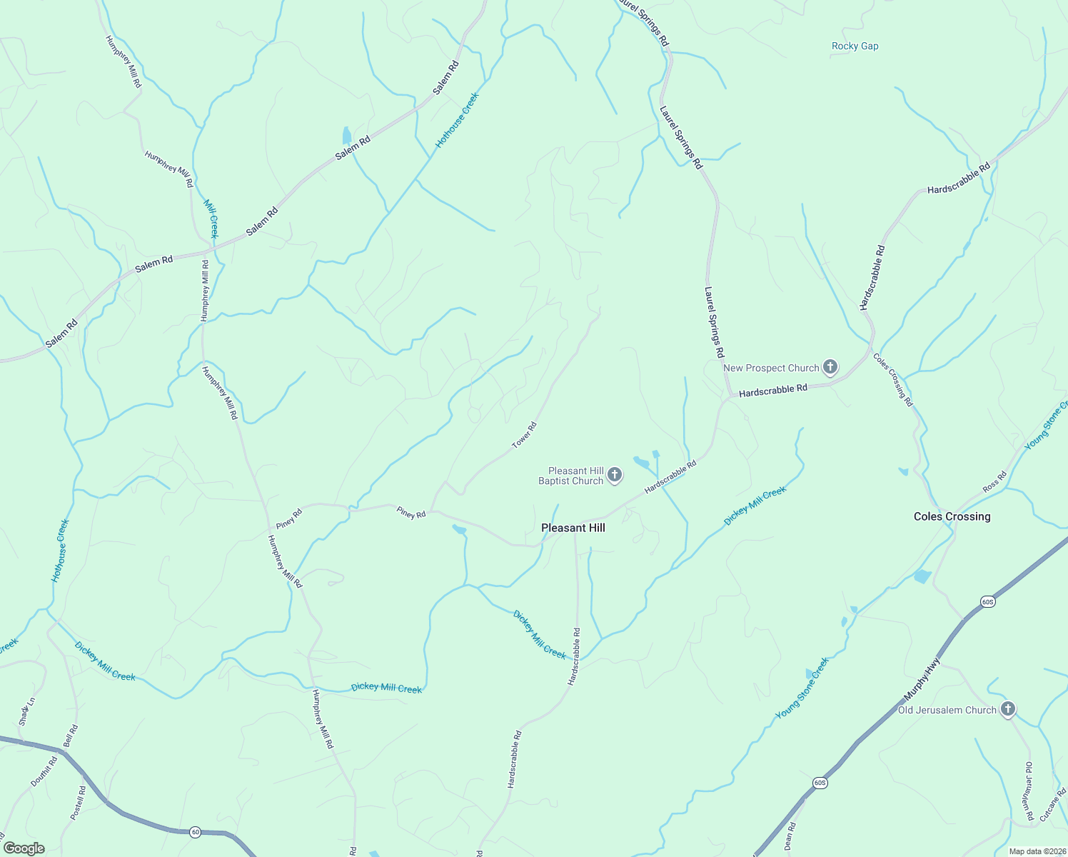 map of restaurants, bars, coffee shops, grocery stores, and more near 865 Tower Road in Mineral Bluff