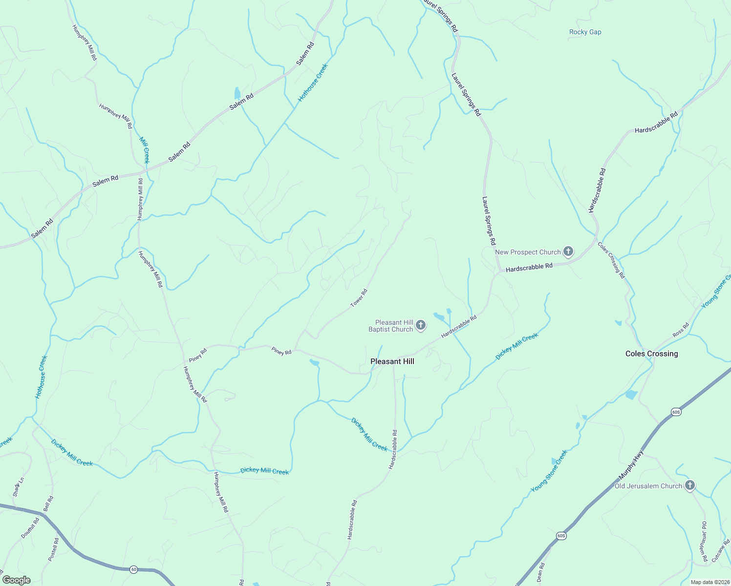 map of restaurants, bars, coffee shops, grocery stores, and more near 865 Tower Road in Mineral Bluff